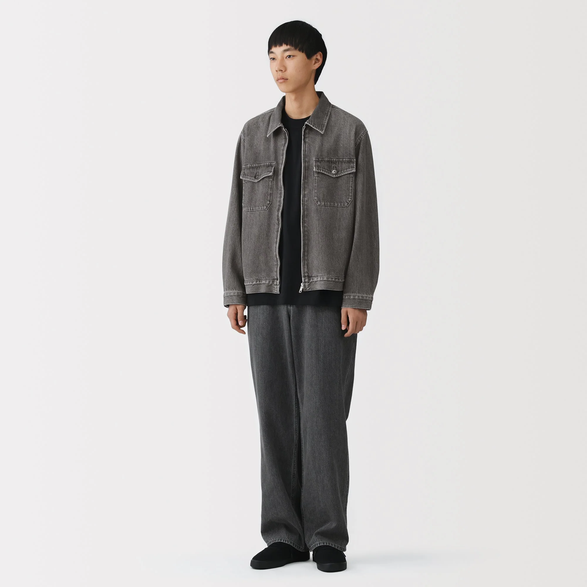 Kapok Blend Denim Blouson - Image 4