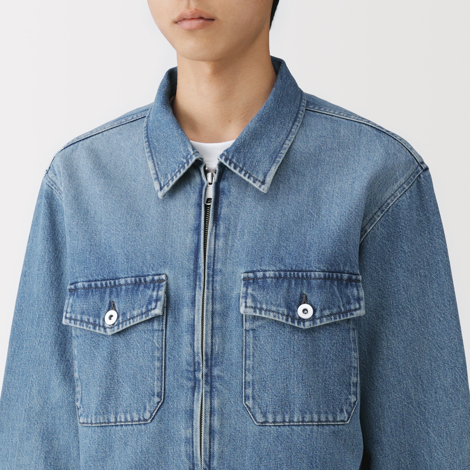 Kapok Blend Denim Blouson - Image 7