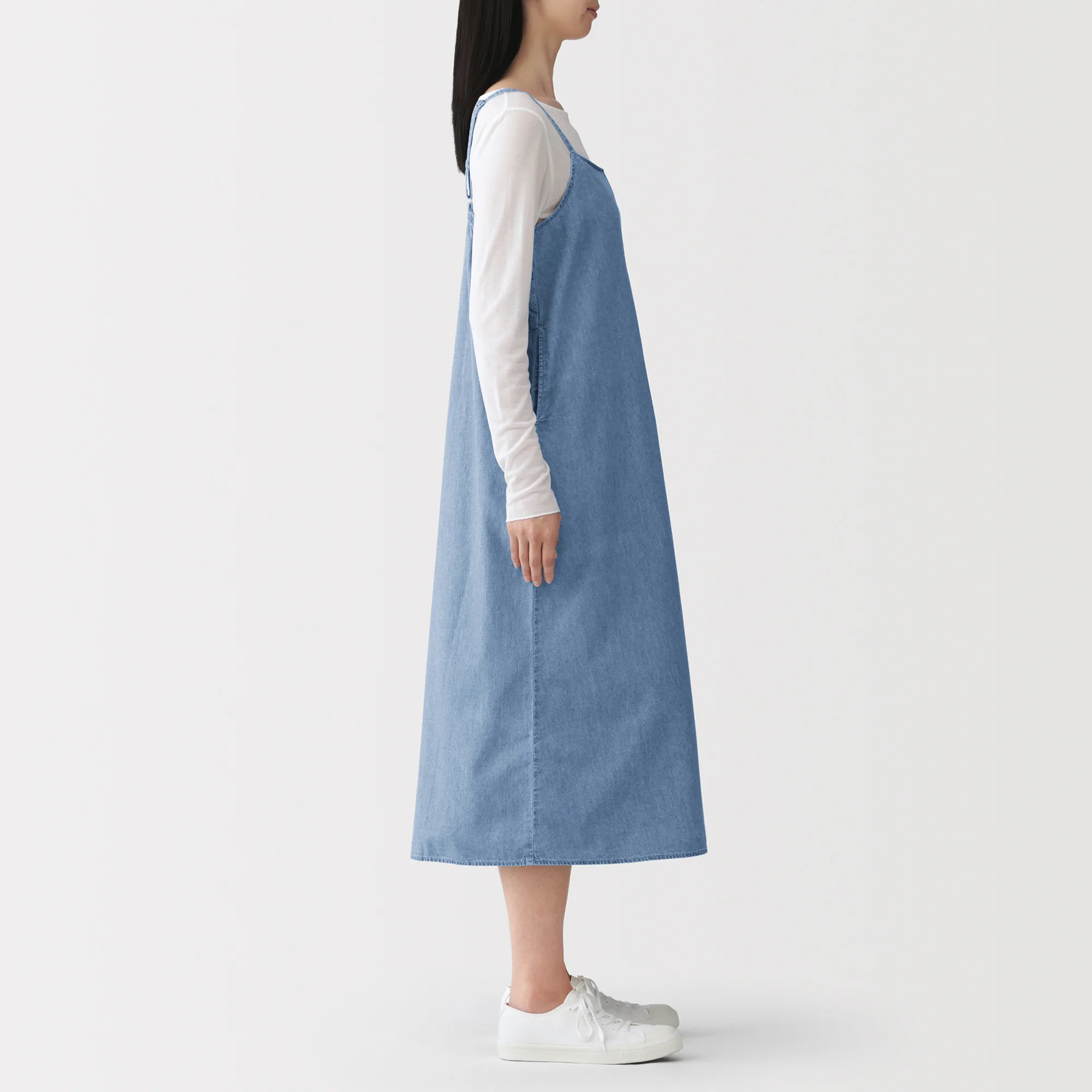 Kapok Blend Denim Cami Dress - Image 11
