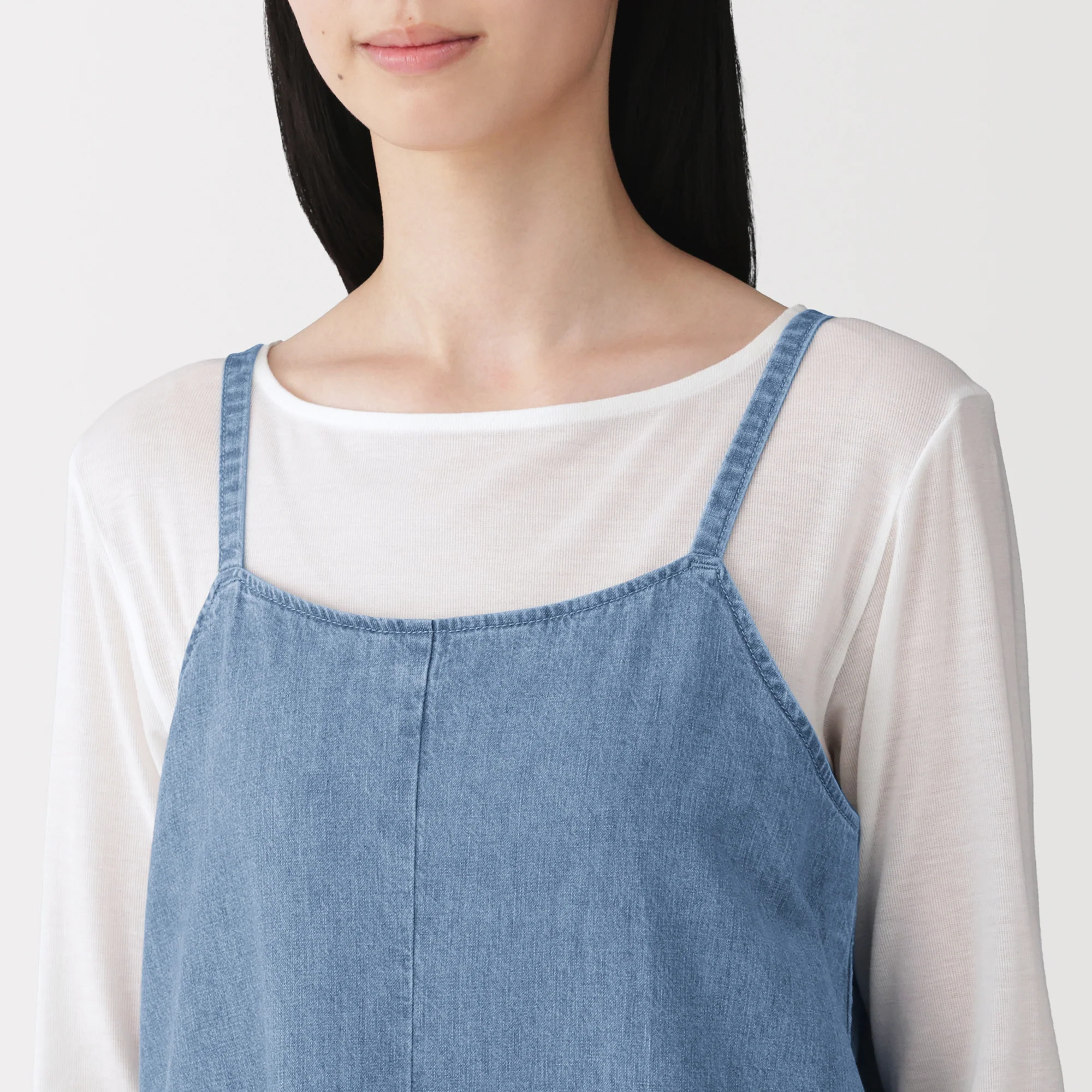 Kapok Blend Denim Cami Dress - Image 6
