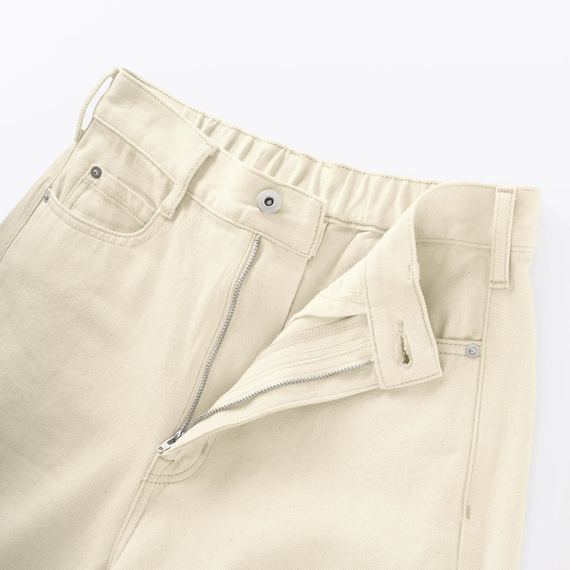 Kapok Blend Denim Cocoon Pants - Image 9