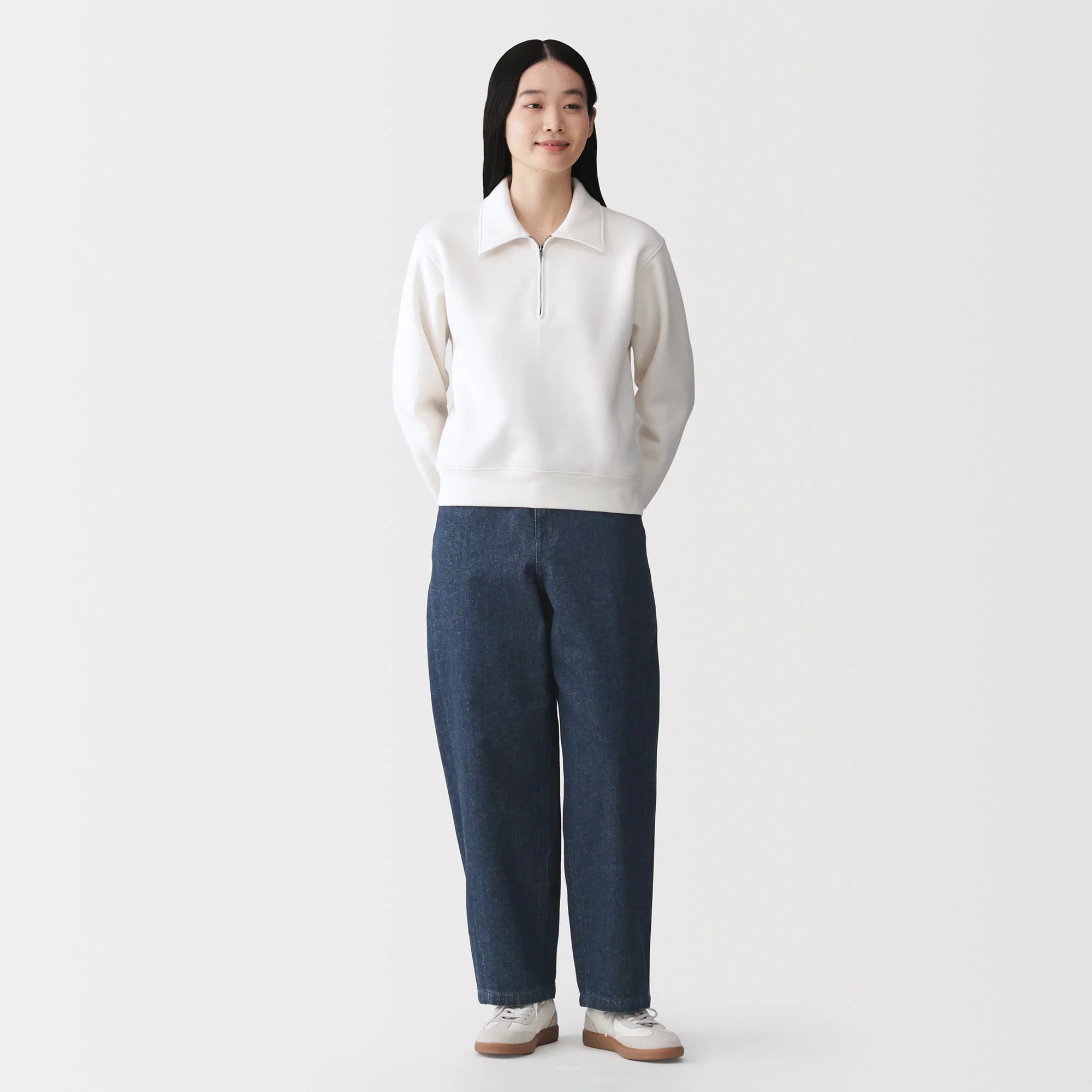 Kapok Blend Denim Cocoon Pants - Image 22