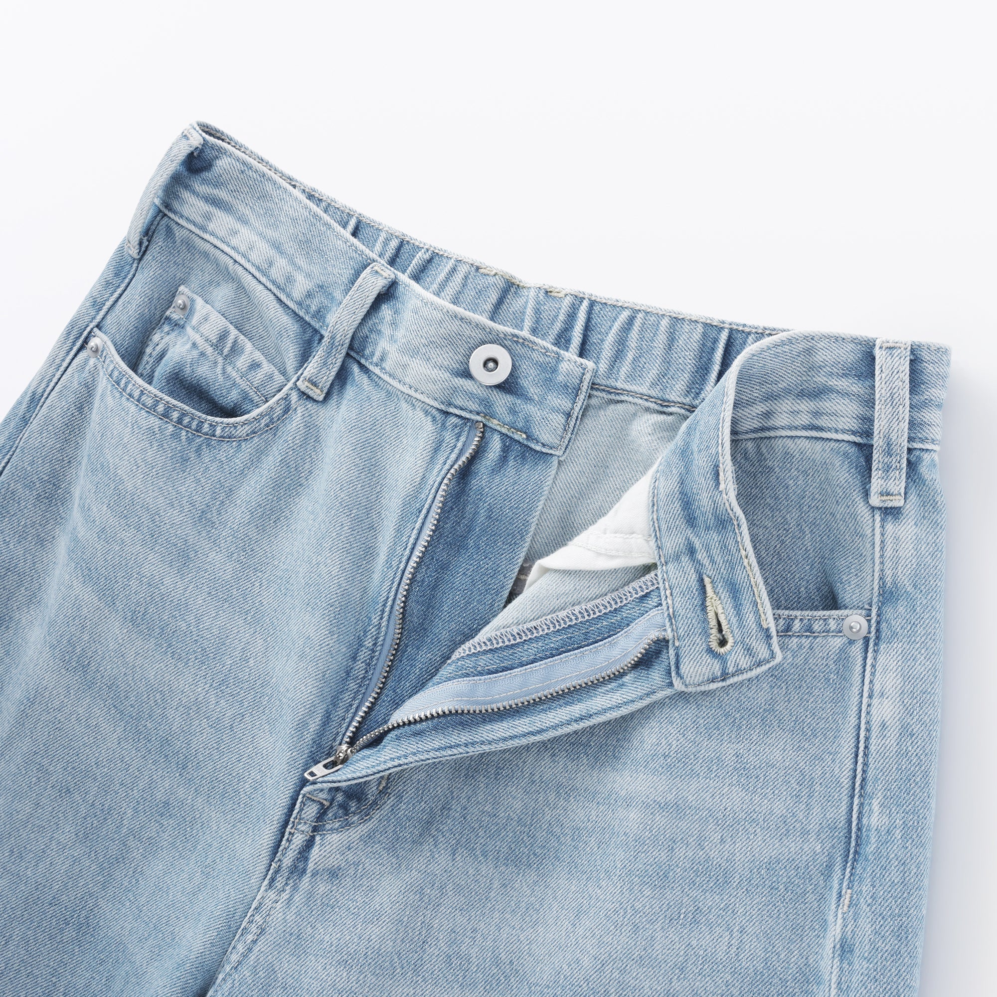 Kapok Blend Denim Cocoon Pants - Image 9