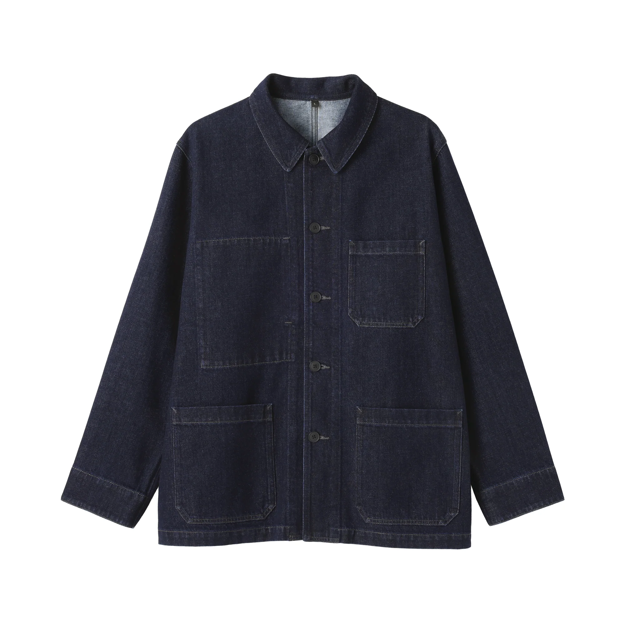 Kapok Blend Denim Coverall Jacket - Image 11