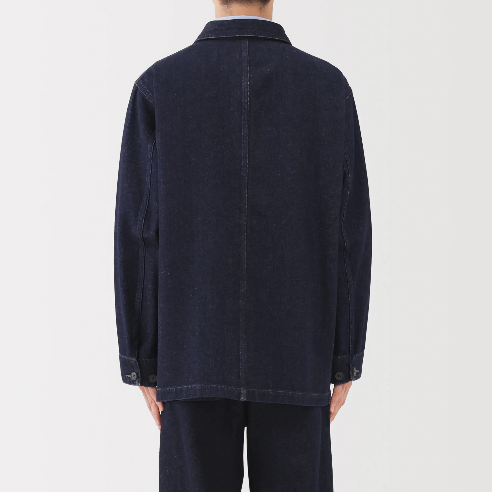 Kapok Blend Denim Coverall Jacket - Image 15
