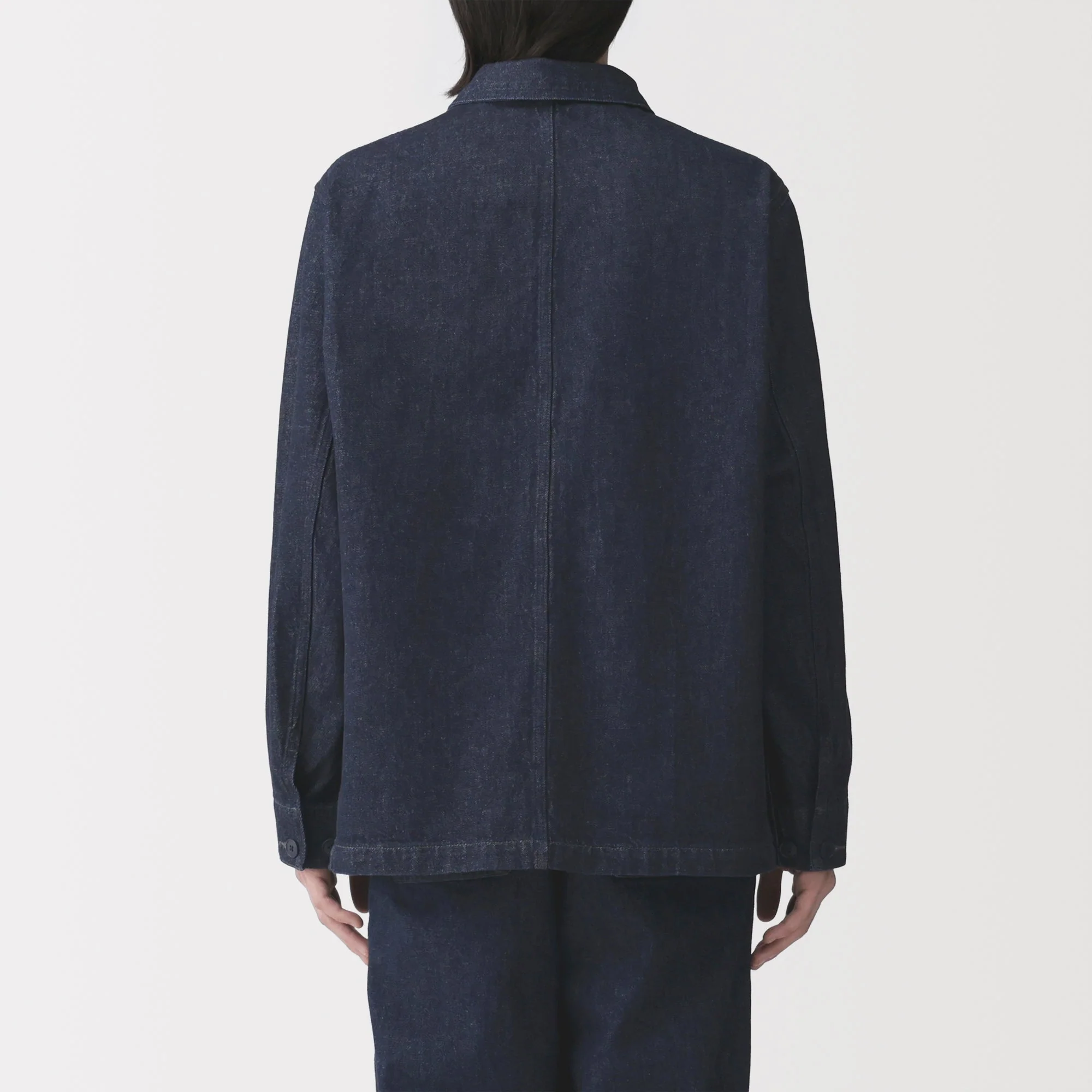 Kapok Blend Denim Coverall Jacket - Image 15