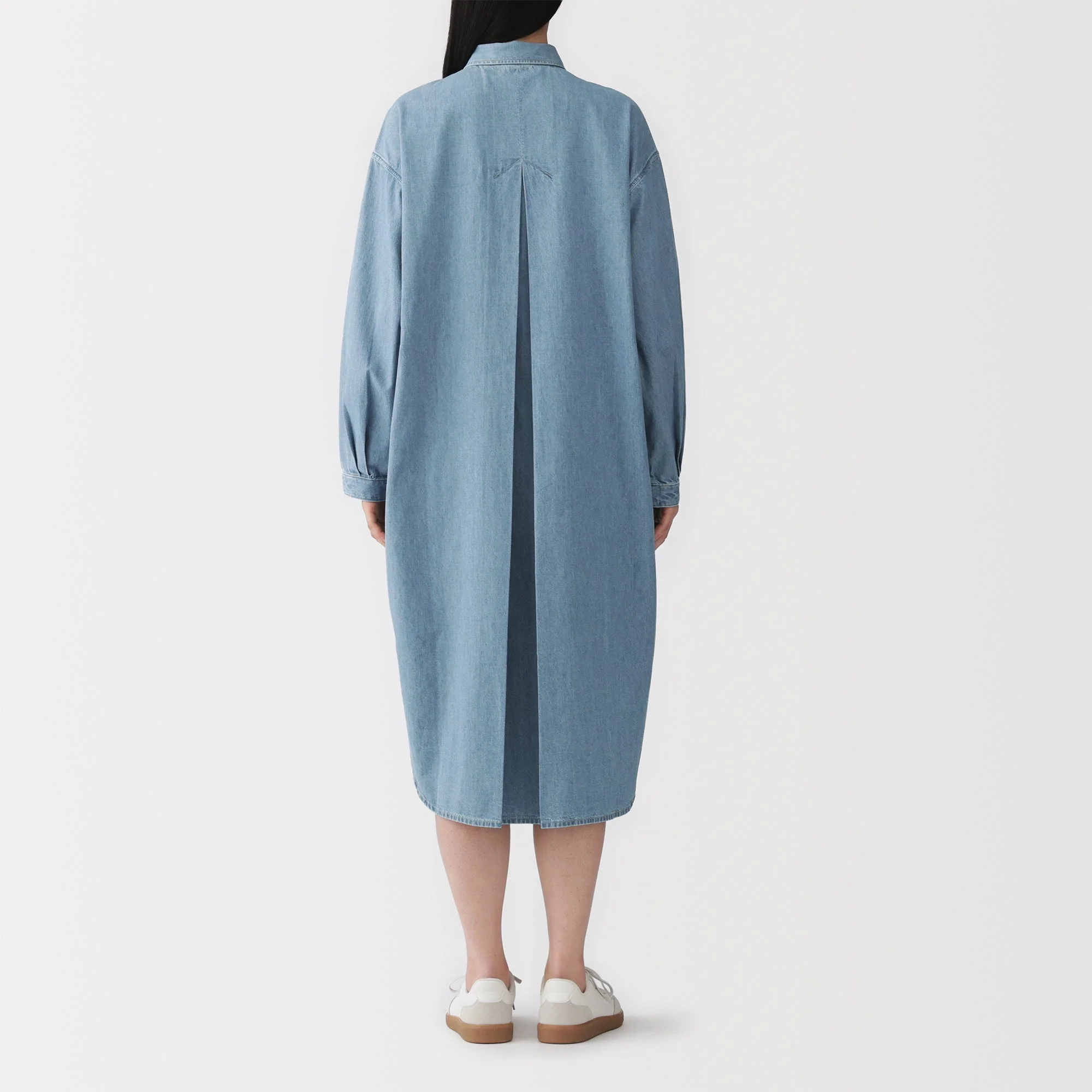 Kapok Blend Denim Dress - Image 12