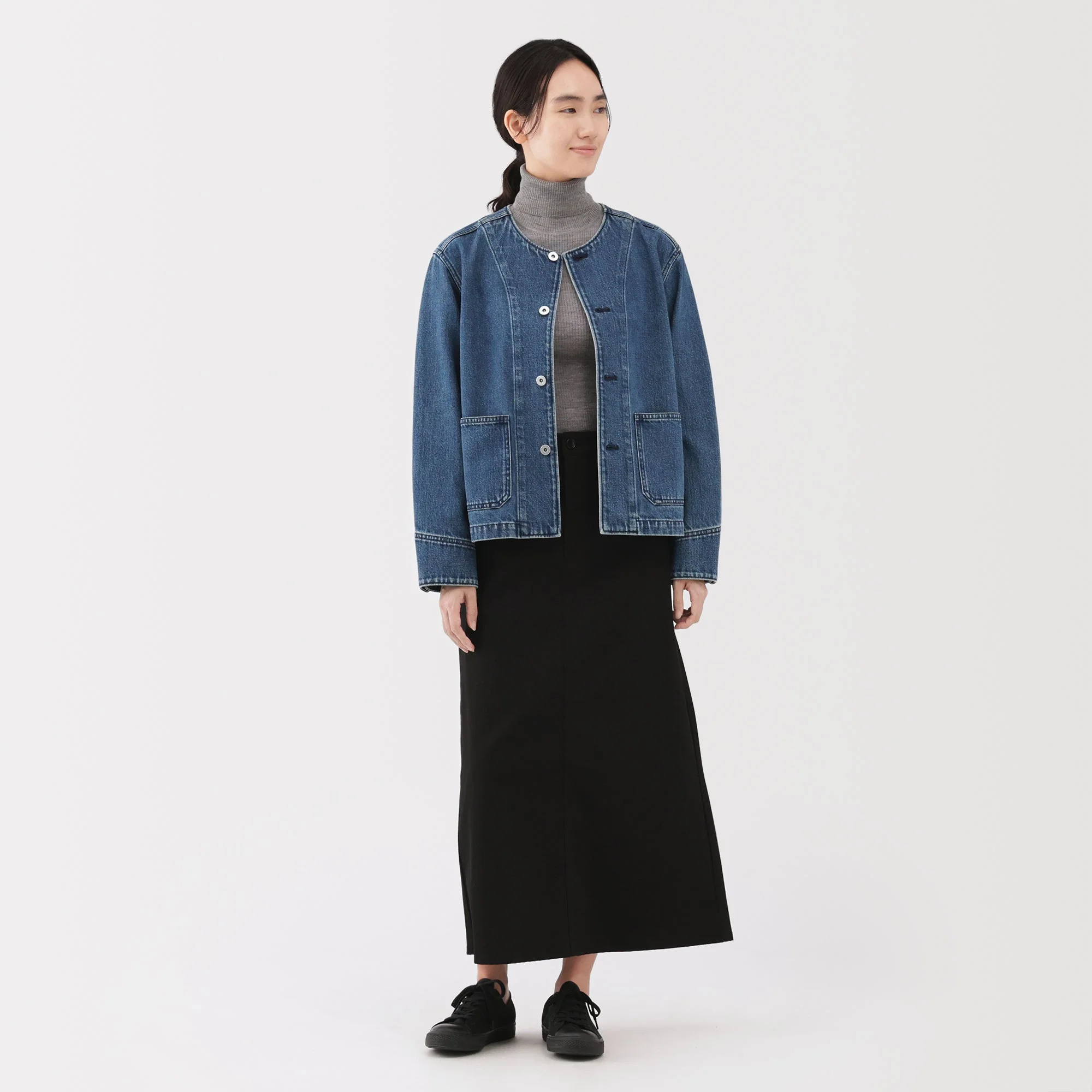 Kapok Blend Denim Jacket - Image 4