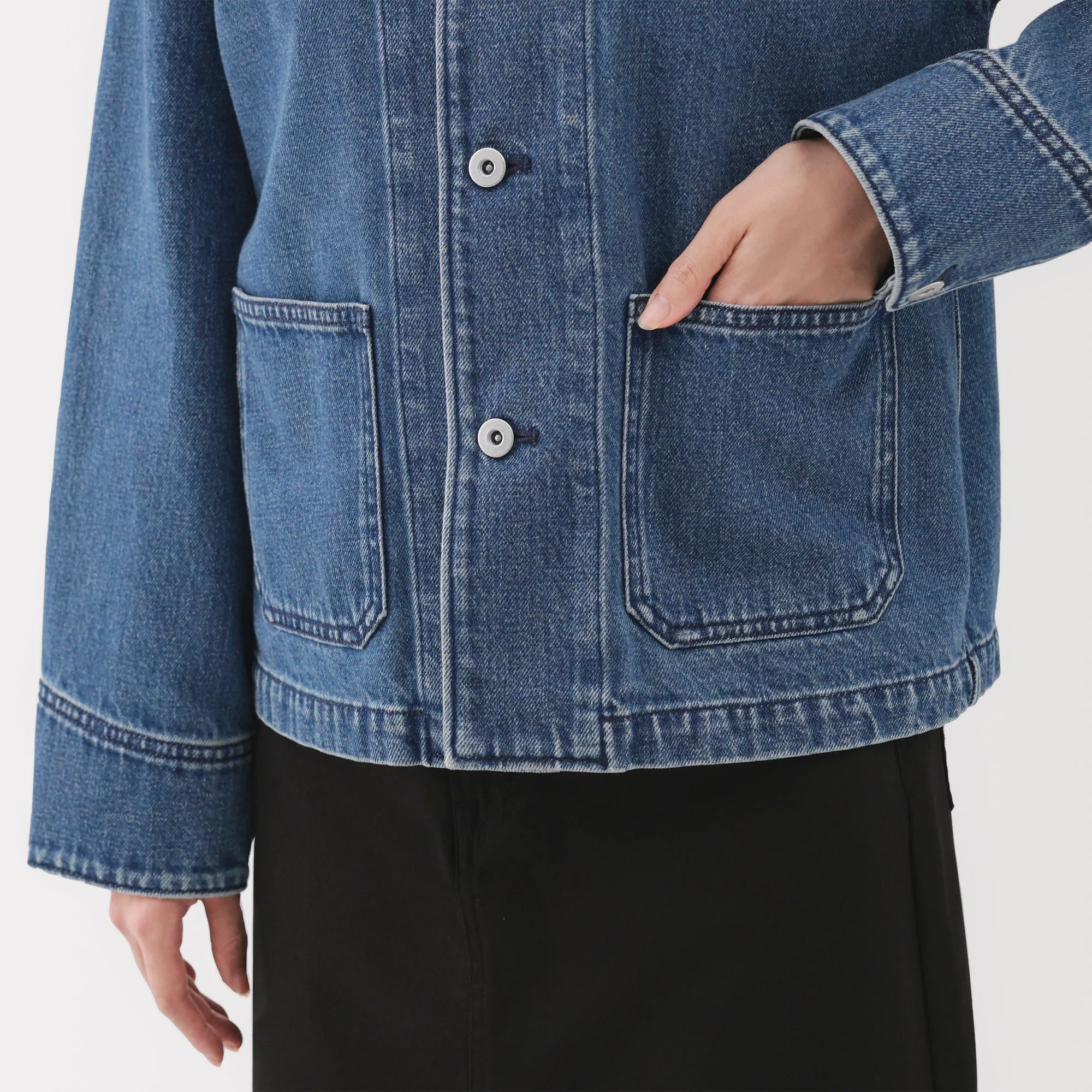 Kapok Blend Denim Jacket - Image 8