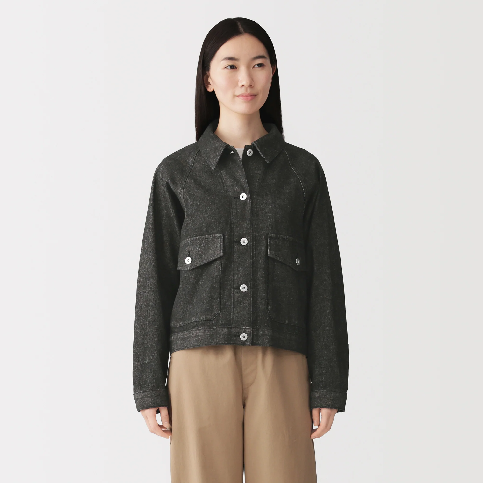 Kapok Blend Denim Jacket - Image 3