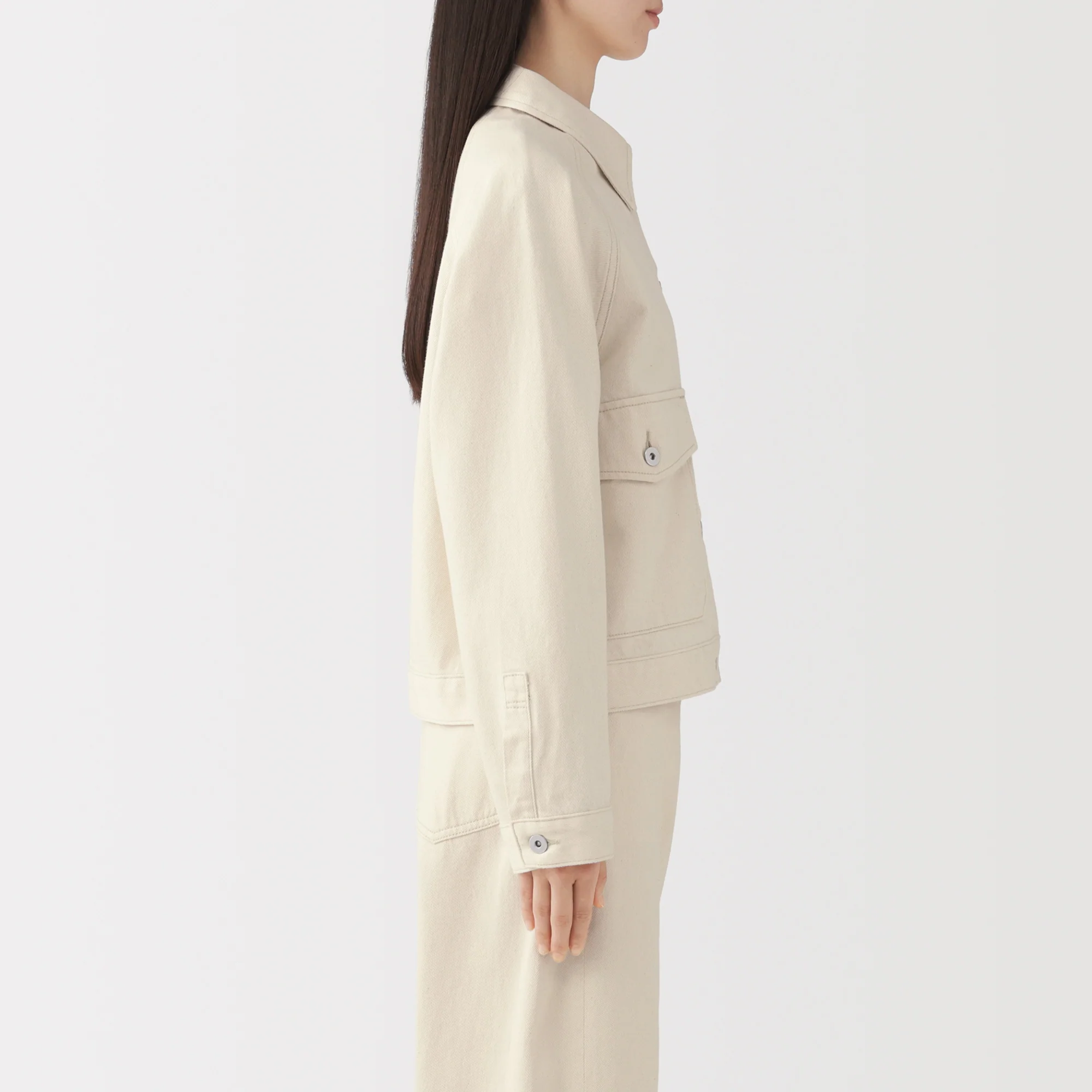 Kapok Blend Denim Jacket - Image 5