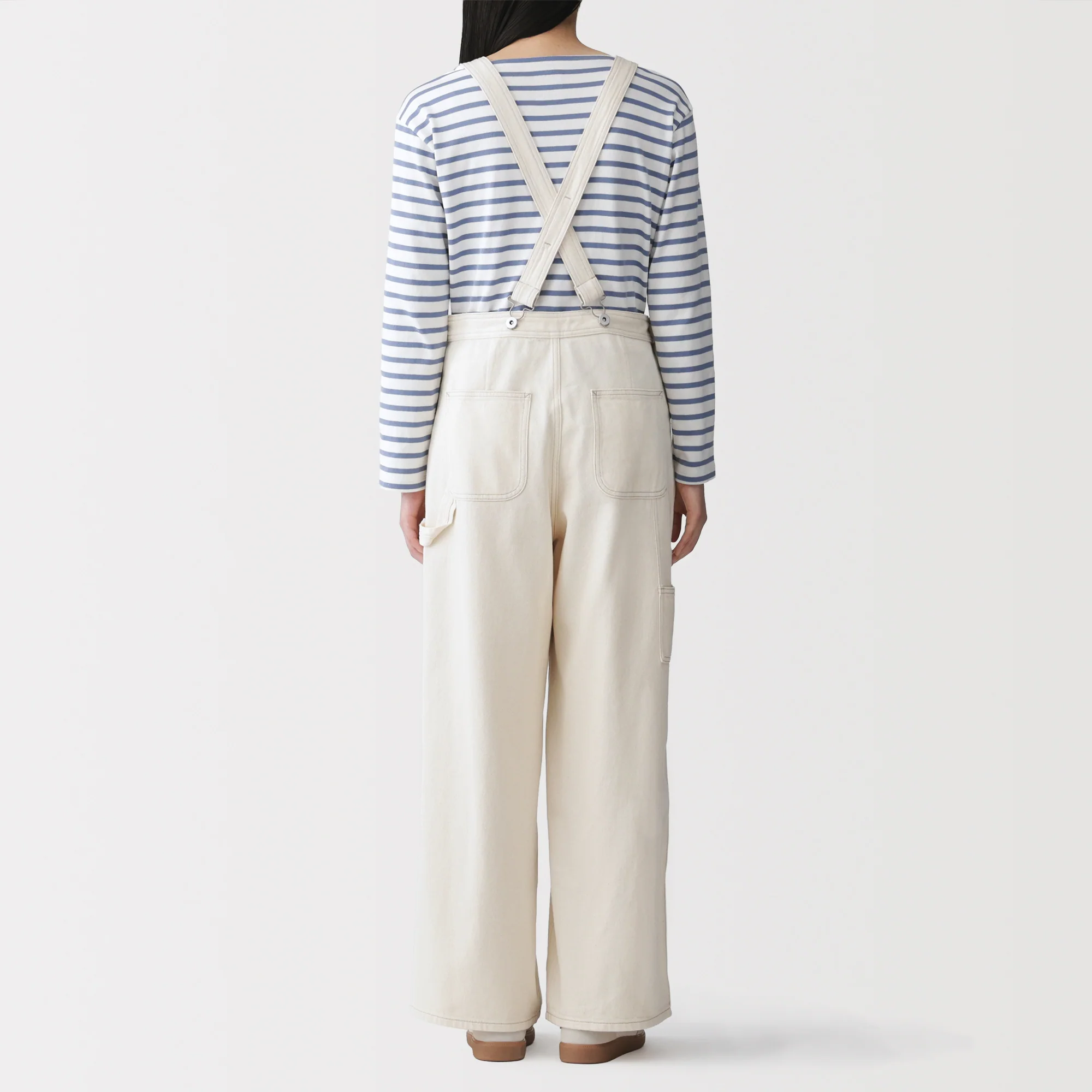 Kapok Blend Denim Overall Pants - Image 5