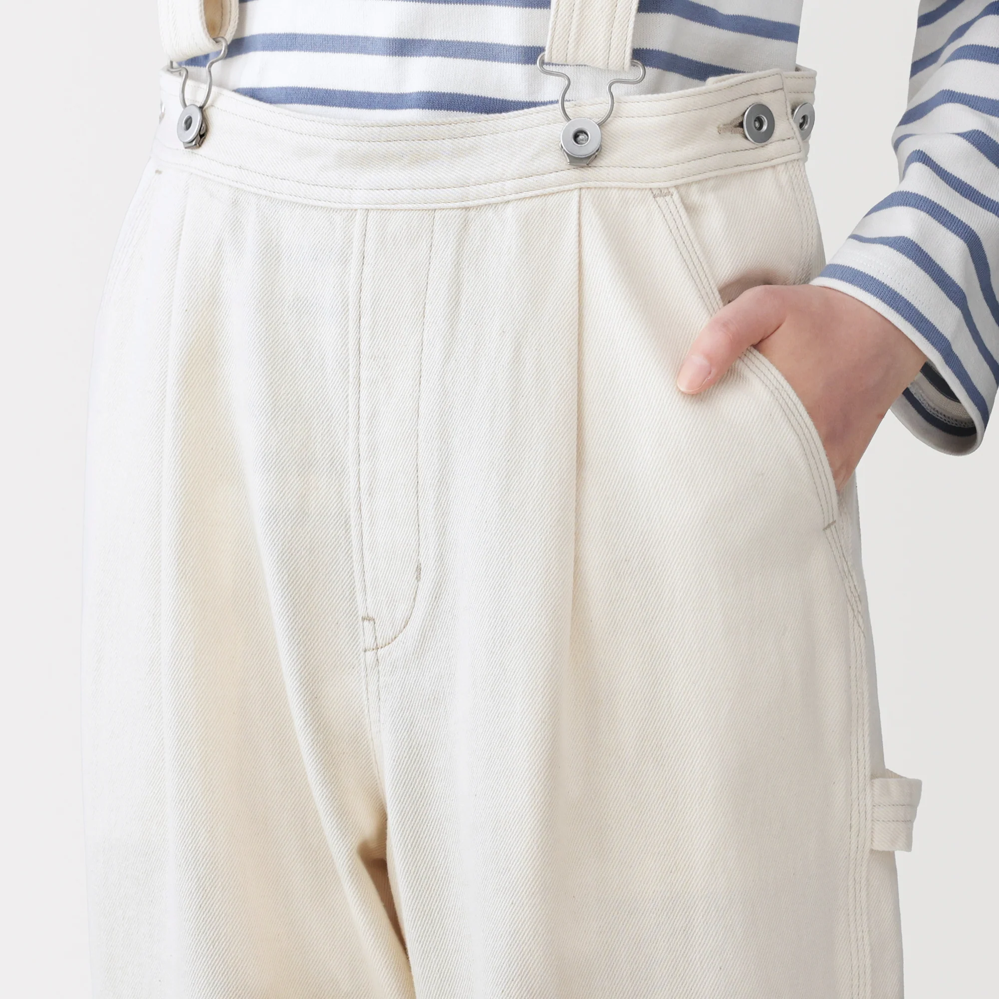 Kapok Blend Denim Overall Pants - Image 6