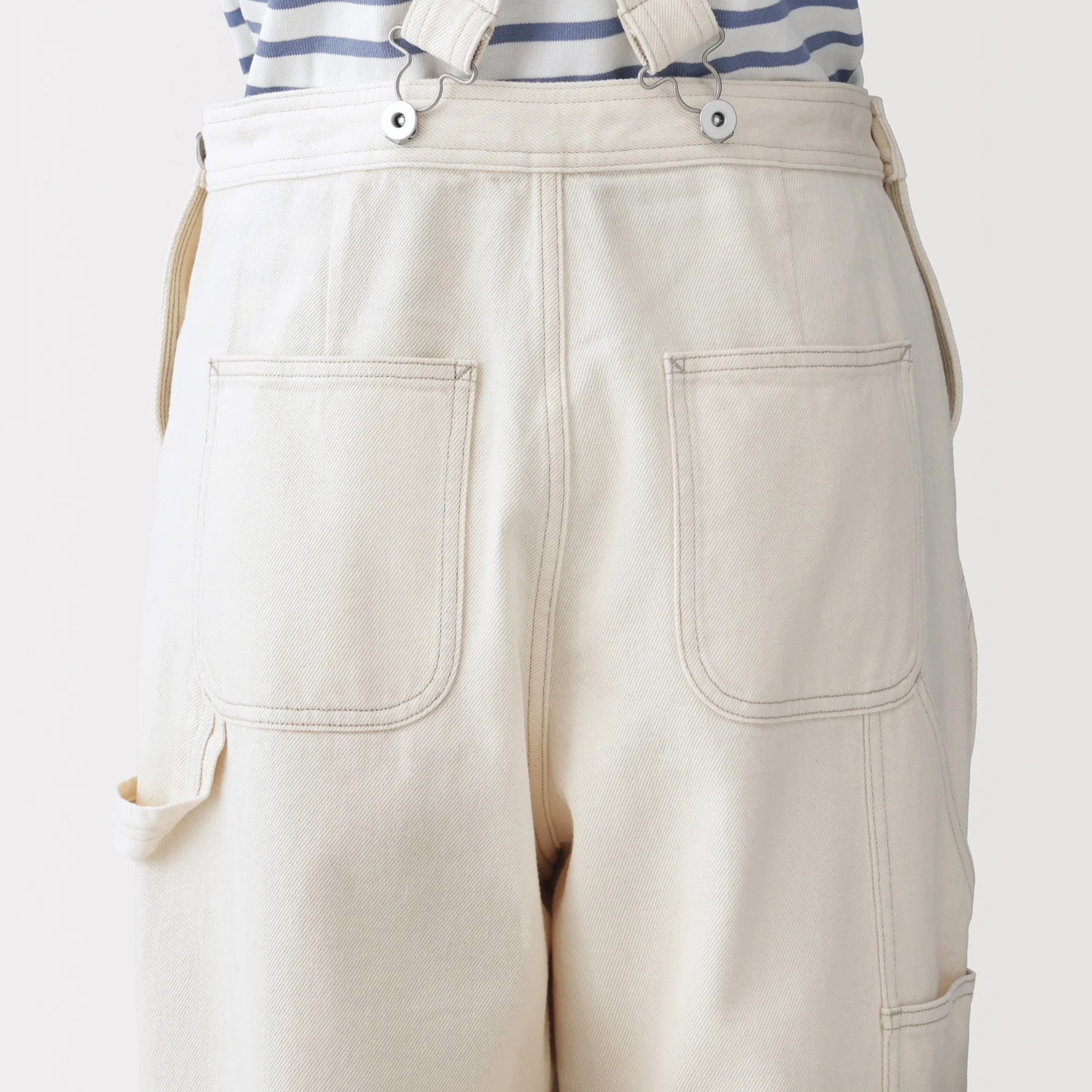 Kapok Blend Denim Overall Pants - Image 7