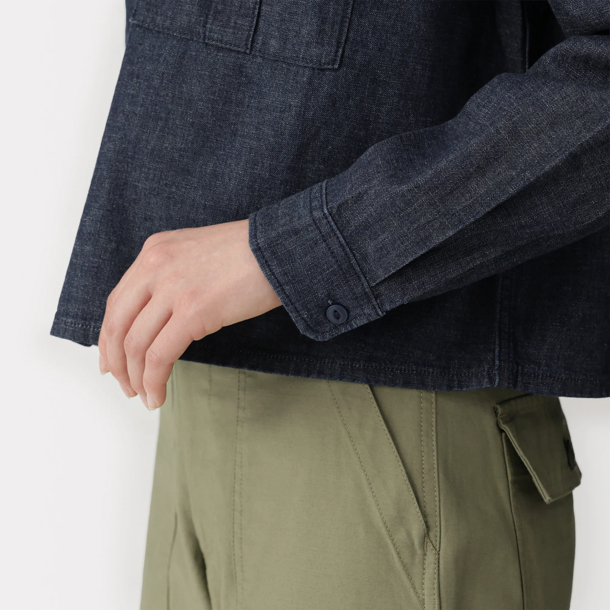 Kapok Blend Denim Shirt - Image 8