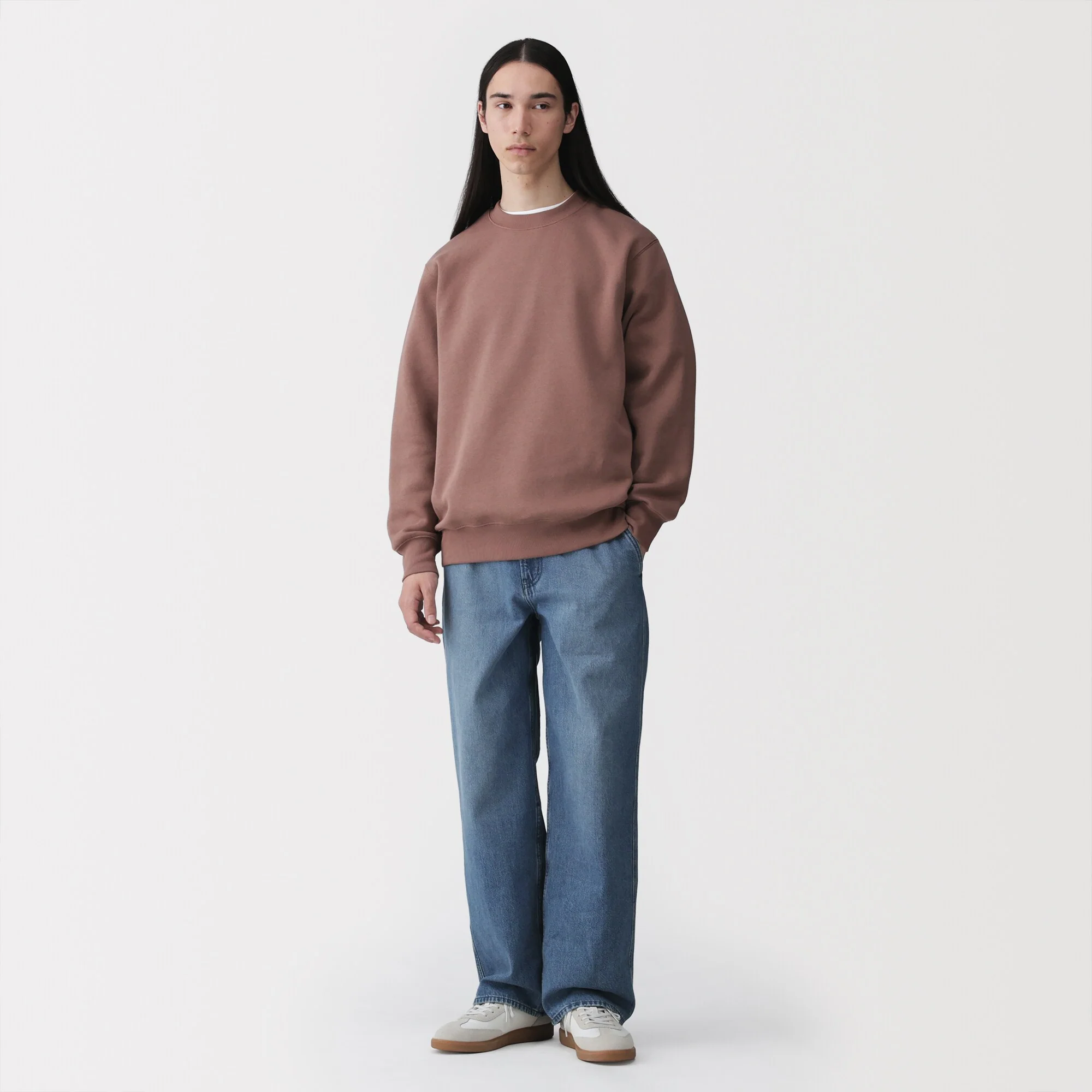 Kapok Blend Denim Wide Pants - Image 4