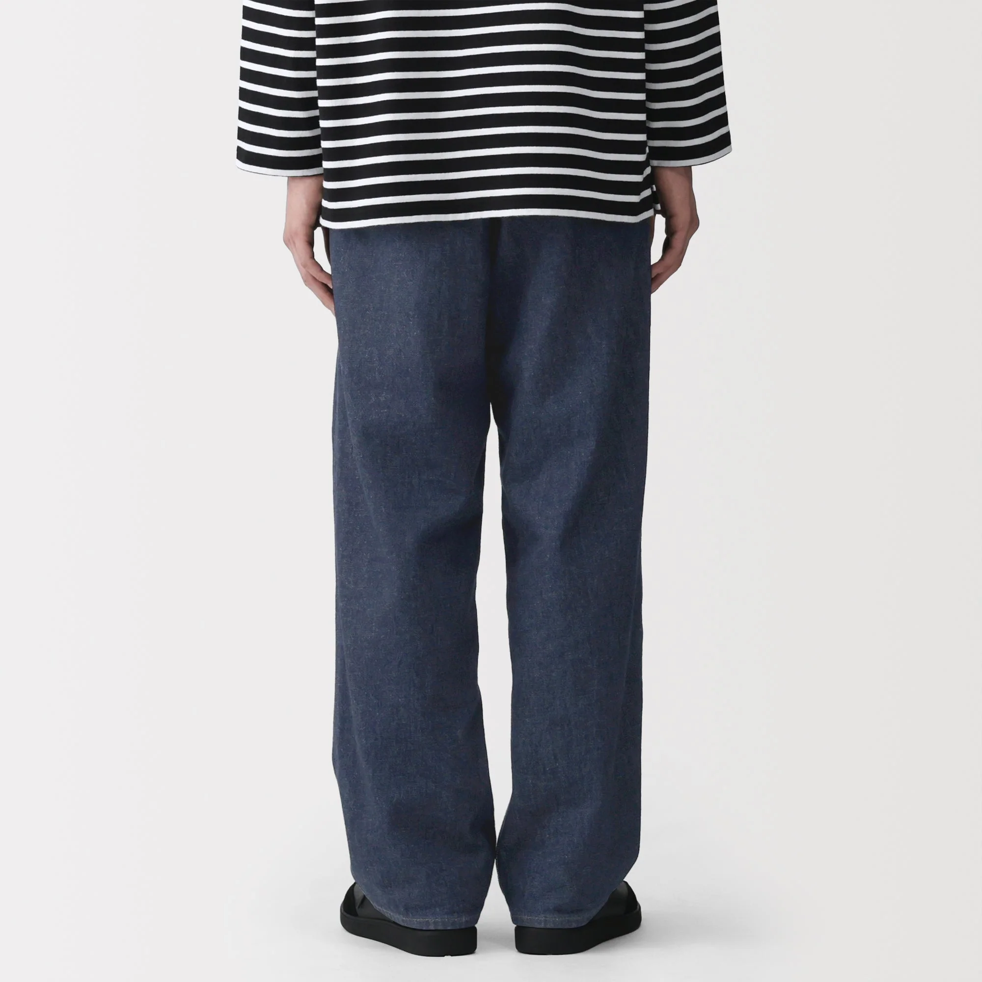 Kapok Blend Denim Wide Pants - Image 6