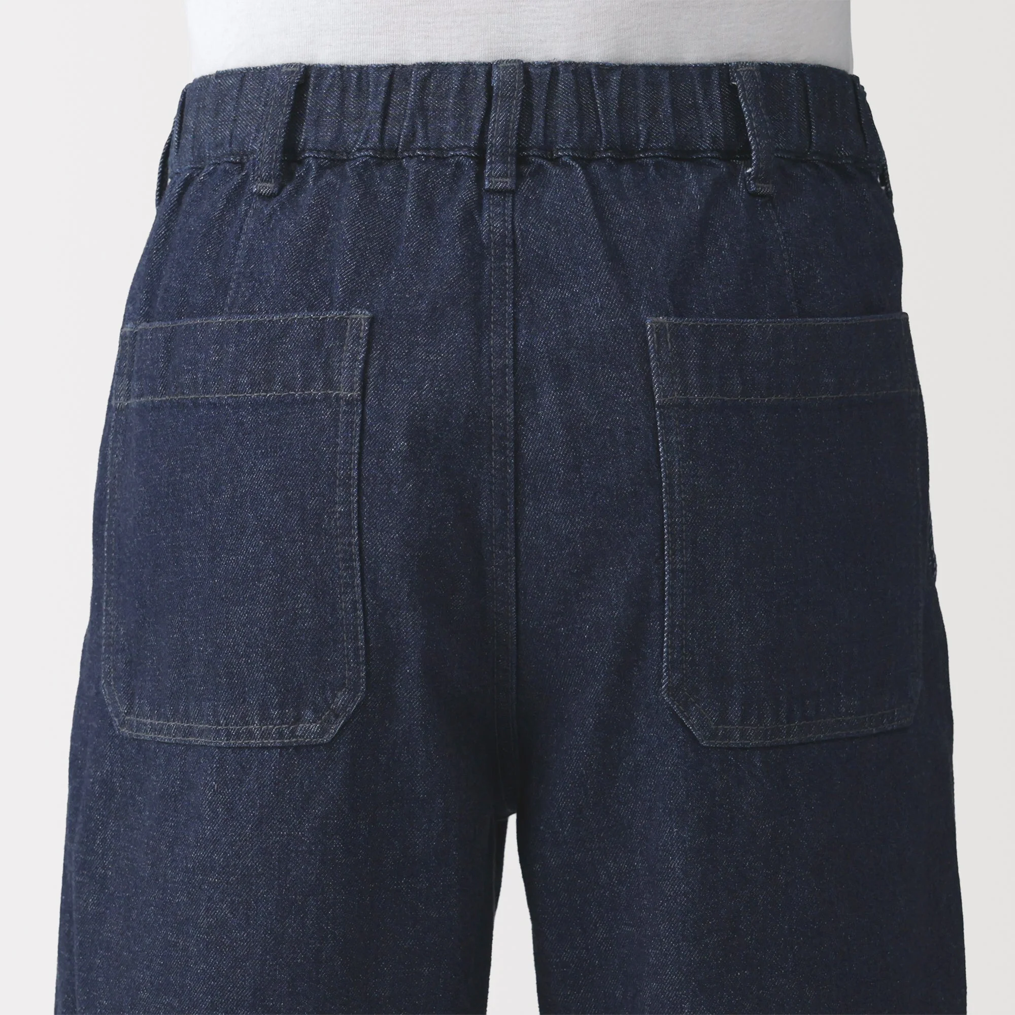 Kapok Blend Denim Wide Pants - Image 8