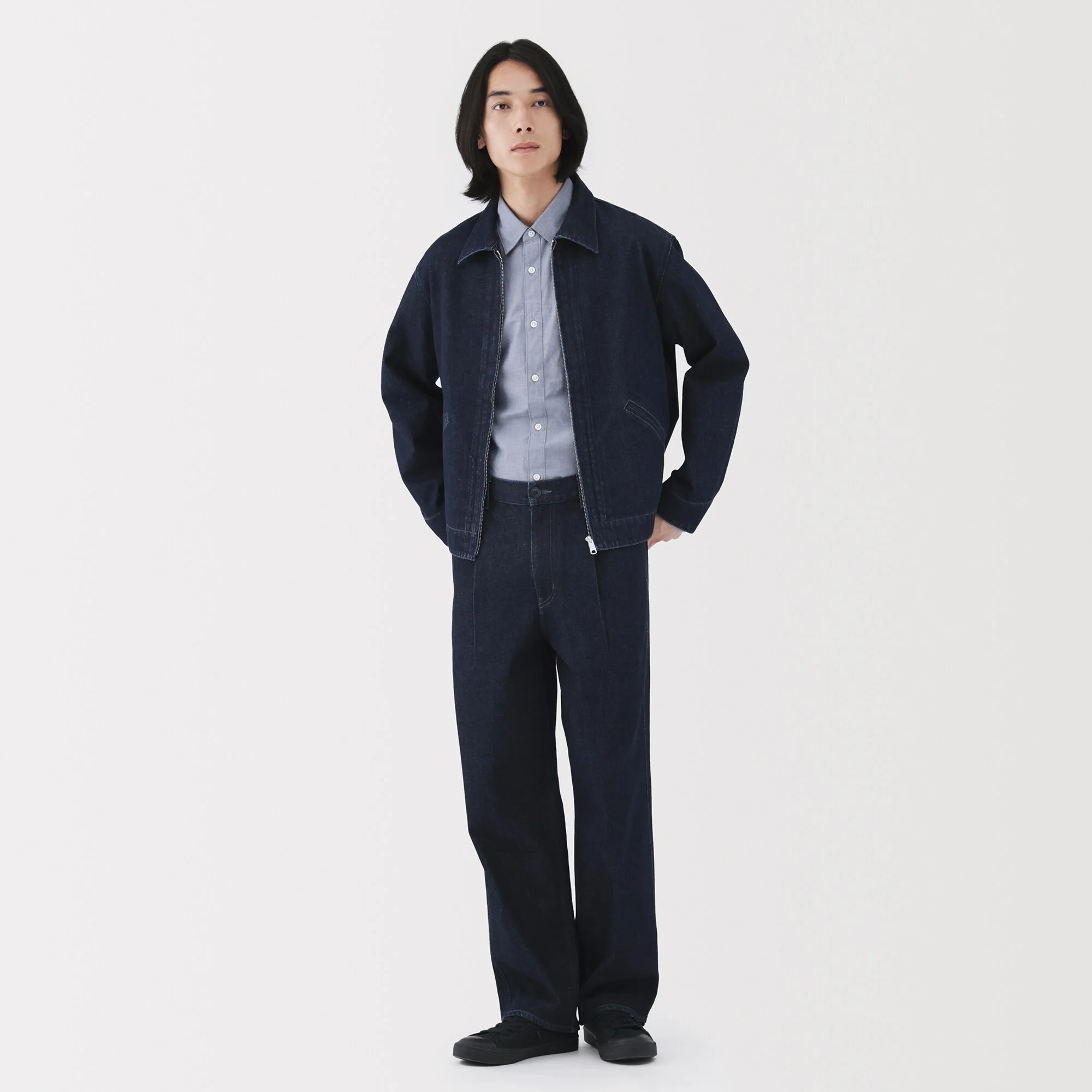 Kapok Blend Denim Work Trousers