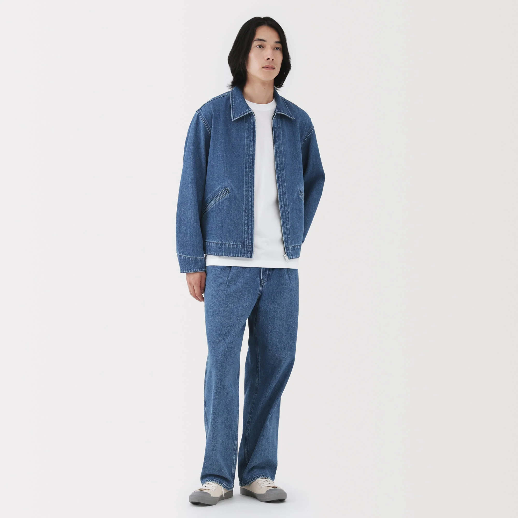 Kapok Blend Denim Work Trousers - Image 13