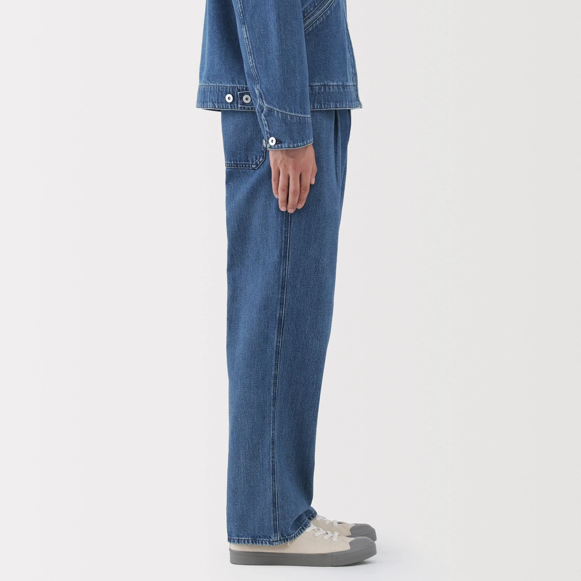 Kapok Blend Denim Work Trousers - Image 14