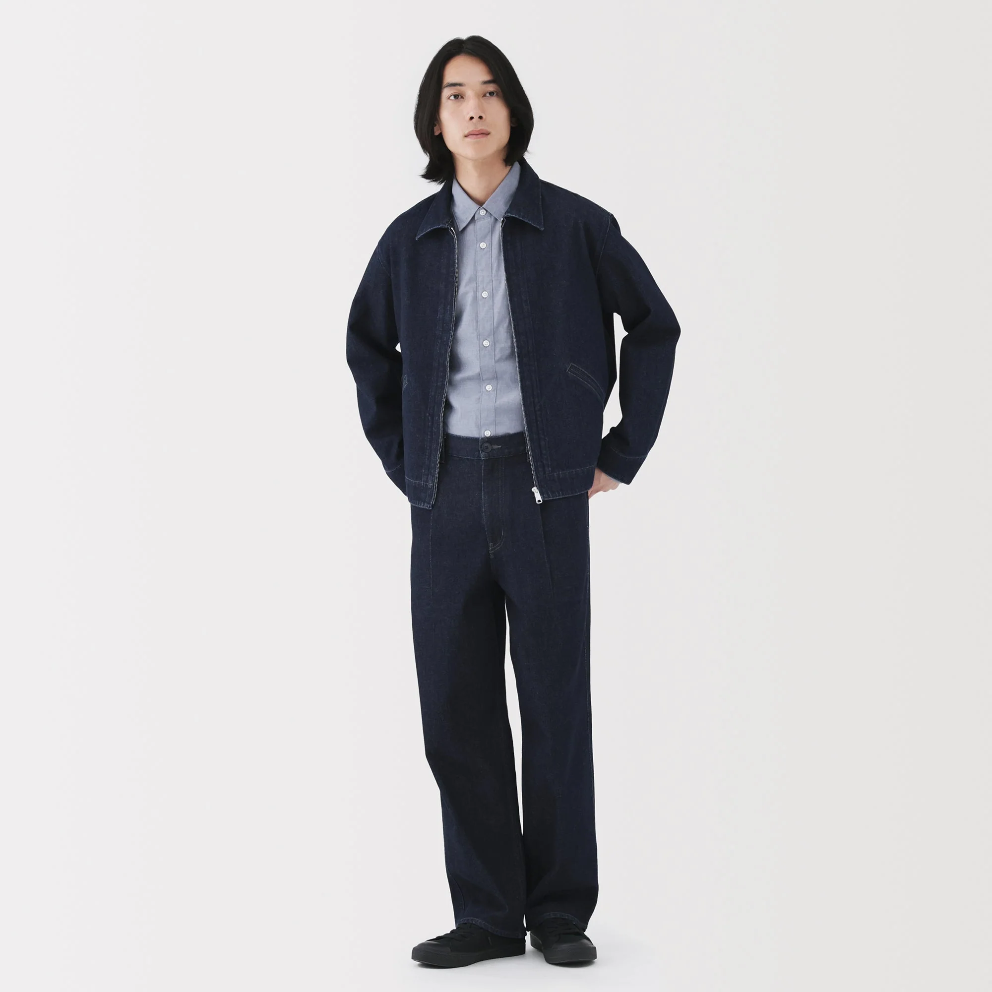 Kapok Blend Denim Work Trousers - Image 4