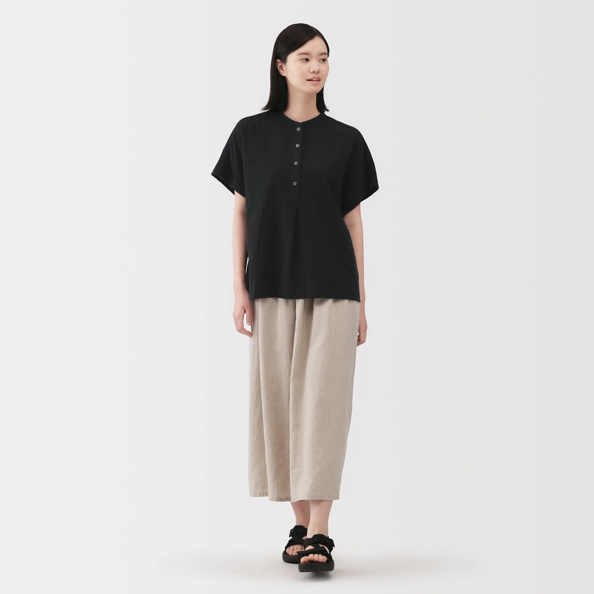 Kapok Blend Double Gauze Blouse - Image 12