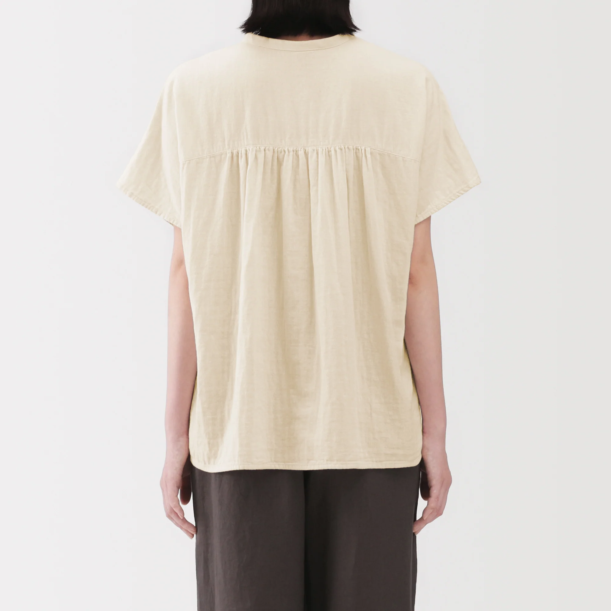 Kapok Blend Double Gauze Blouse - Image 13