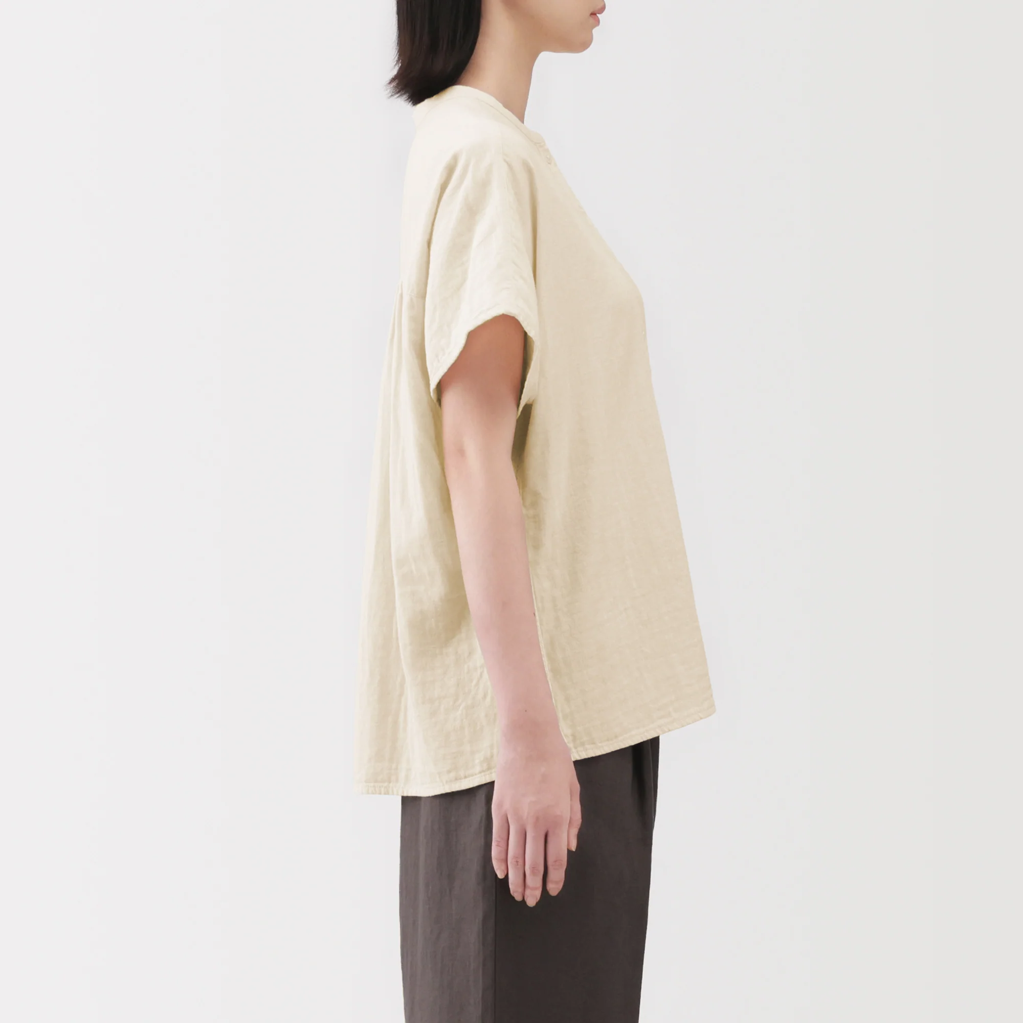 Kapok Blend Double Gauze Blouse - Image 21