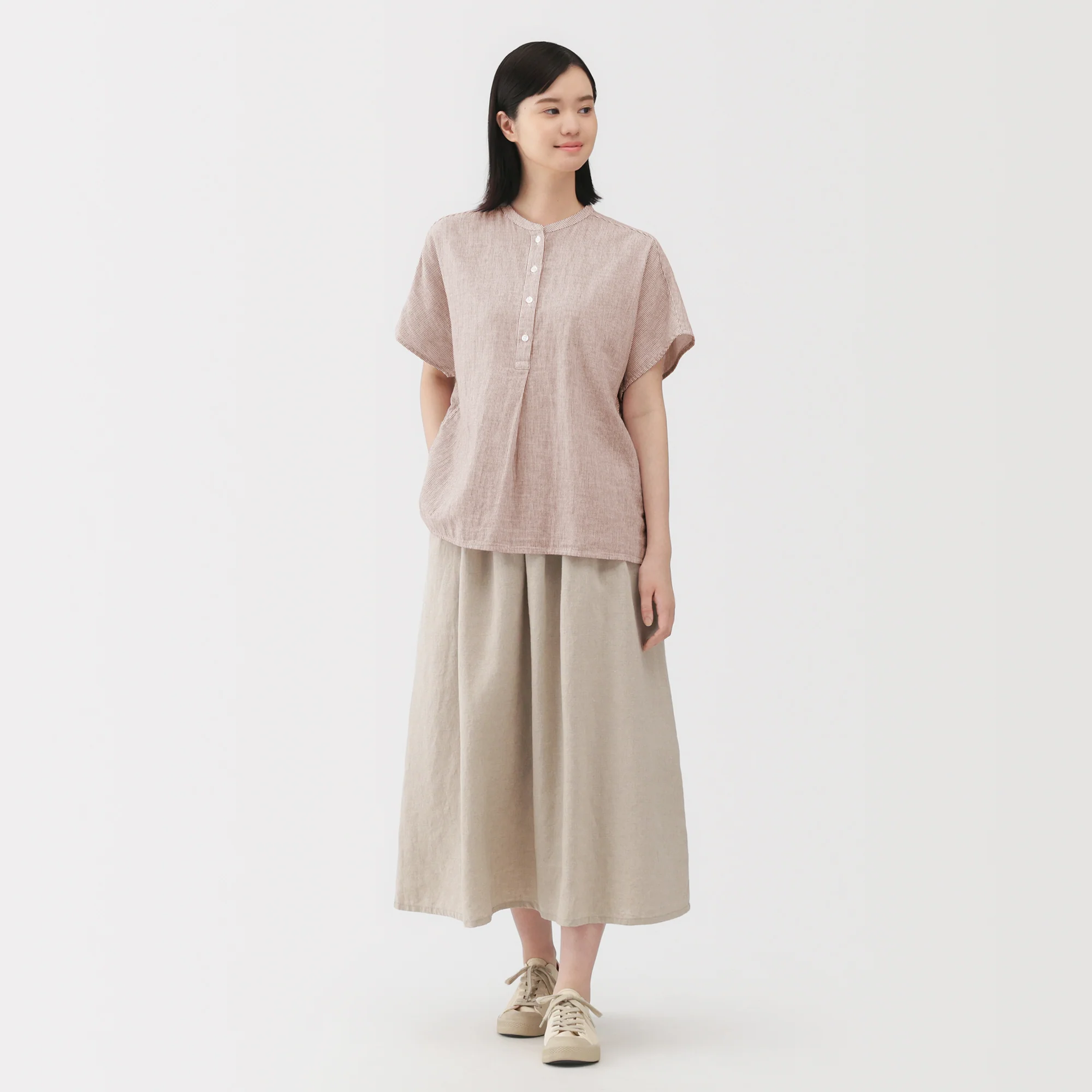Kapok Blend Double Gauze Blouse - Image 28