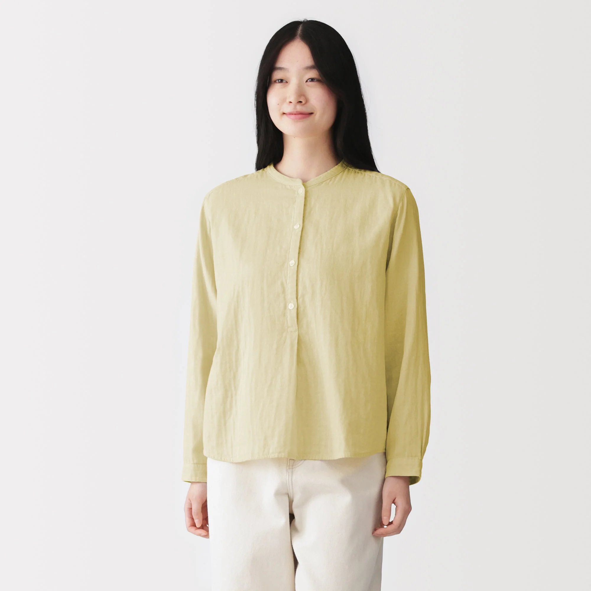 Kapok Blend Double Gauze Blouse
