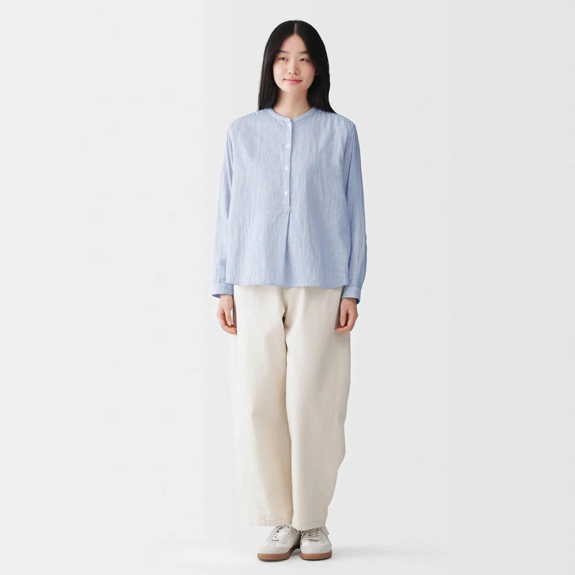 Kapok Blend Double Gauze Blouse - Image 13