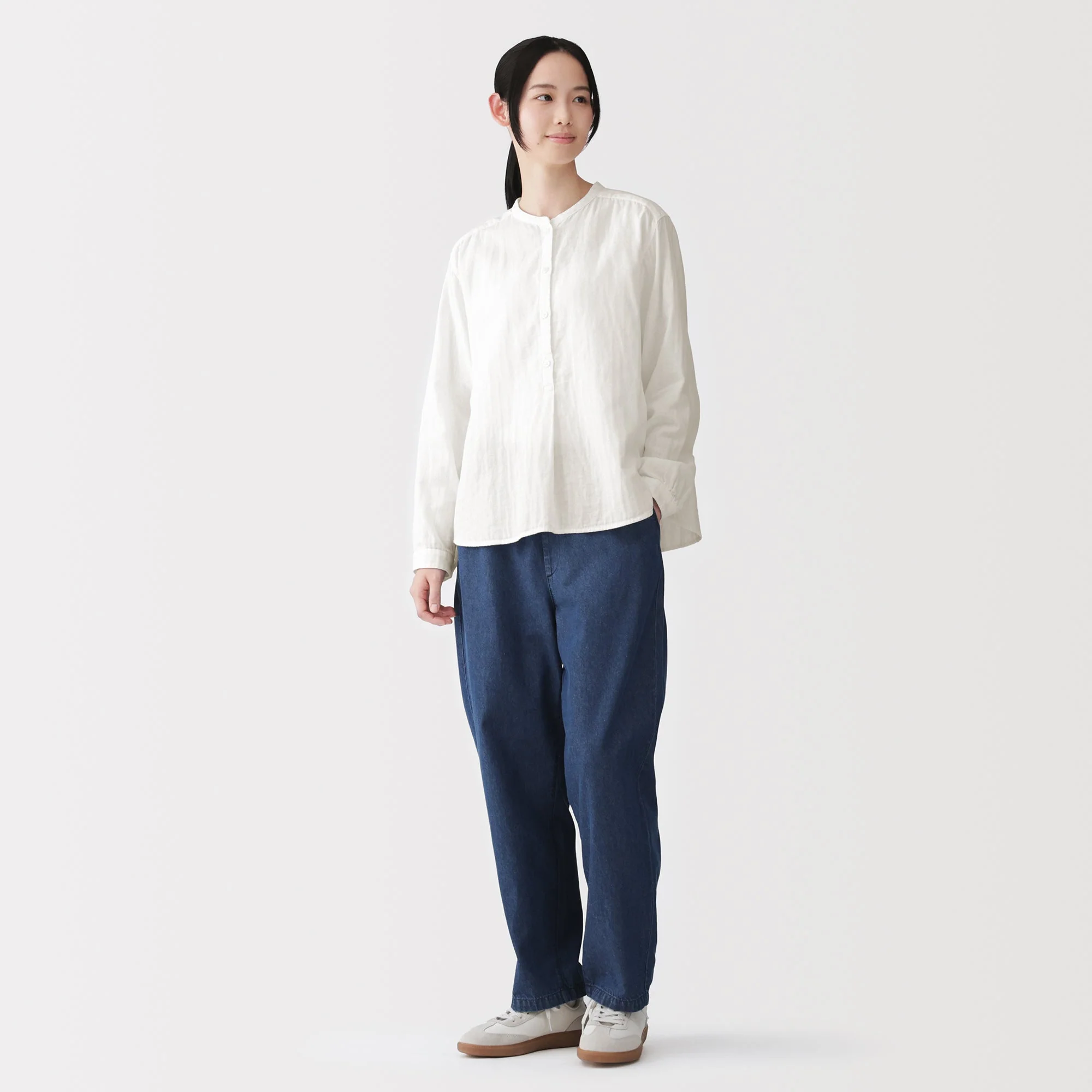 Kapok Blend Double Gauze Blouse - Image 22