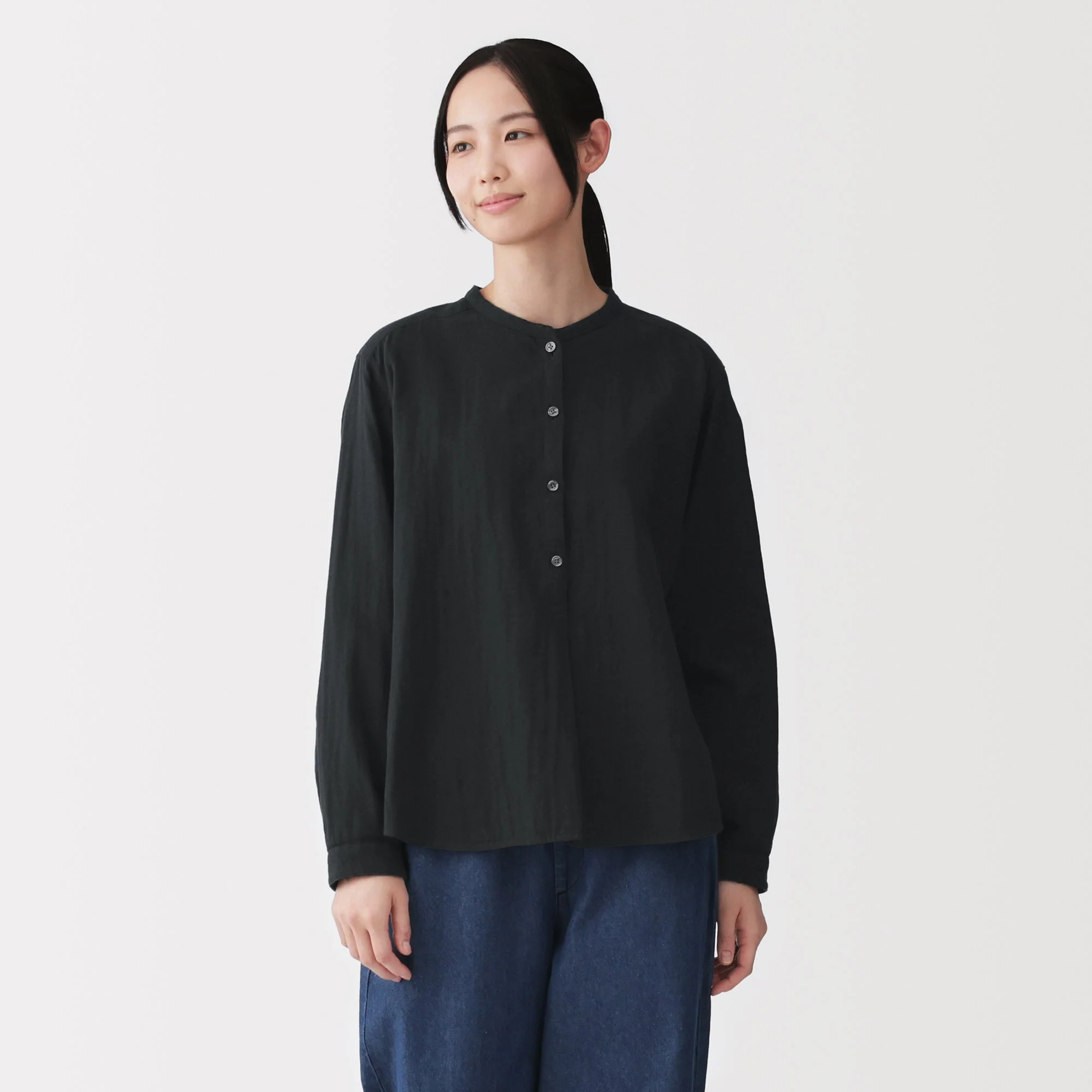 Kapok Blend Double Gauze Blouse - Image 30