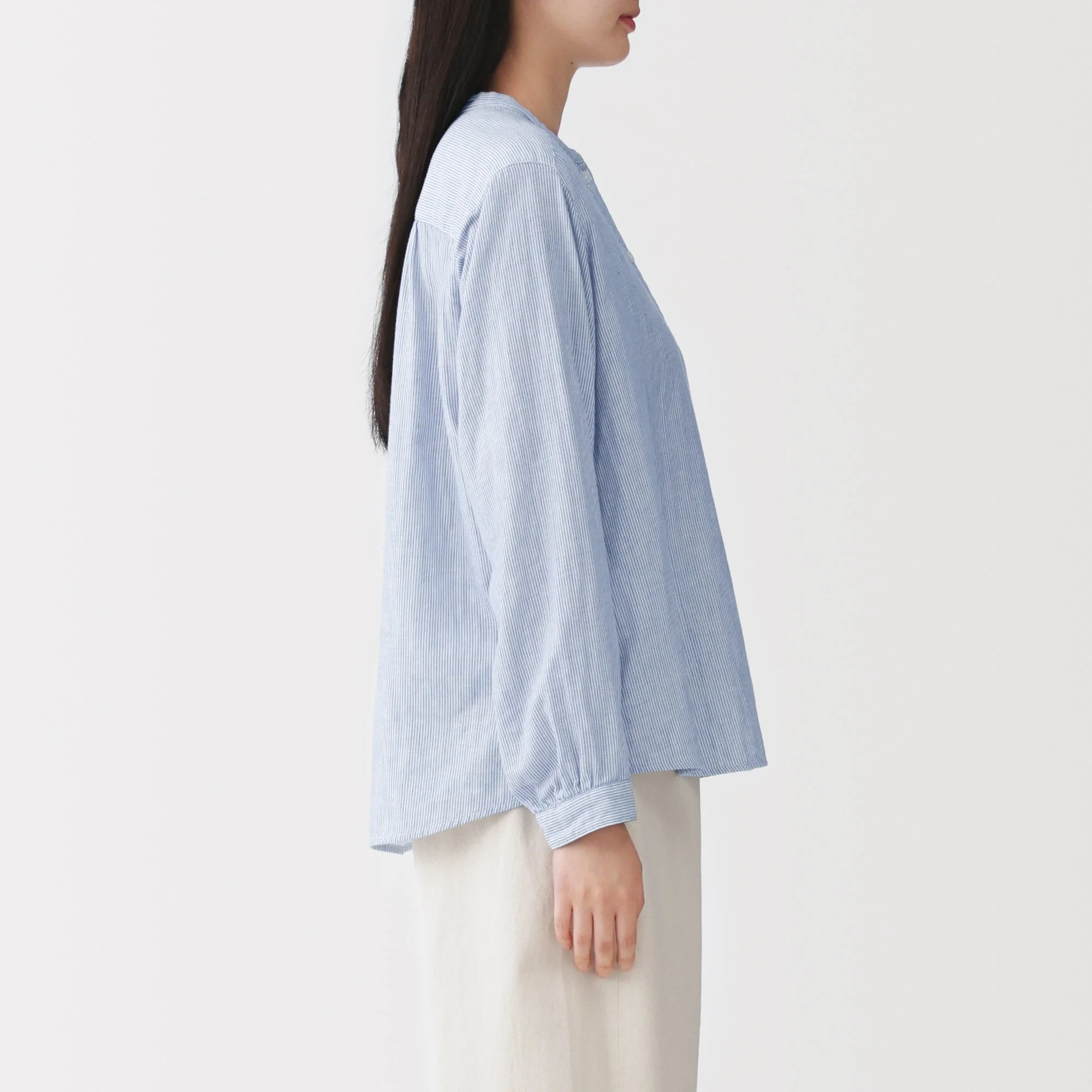 Kapok Blend Double Gauze Blouse - Image 32