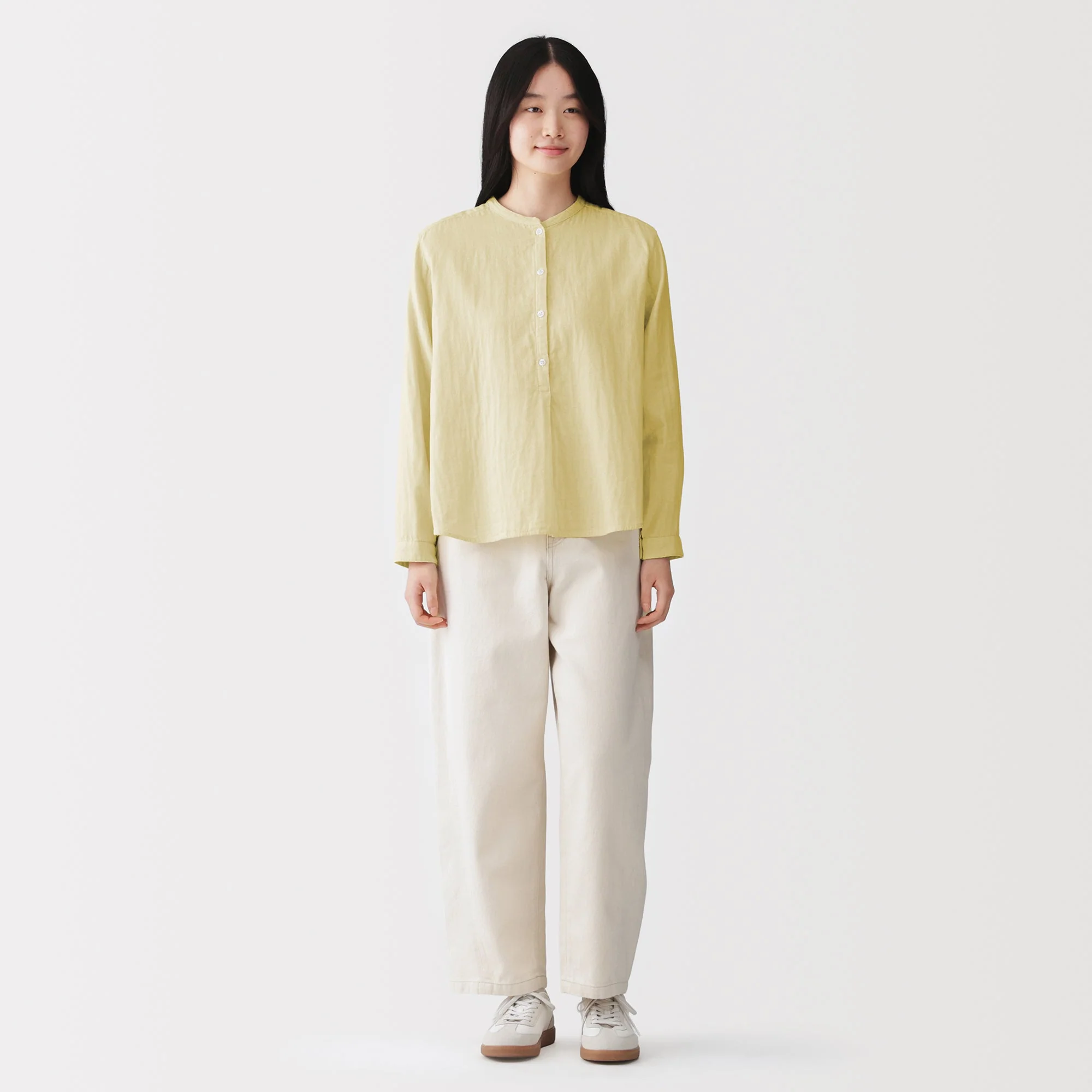 Kapok Blend Double Gauze Blouse - Image 4