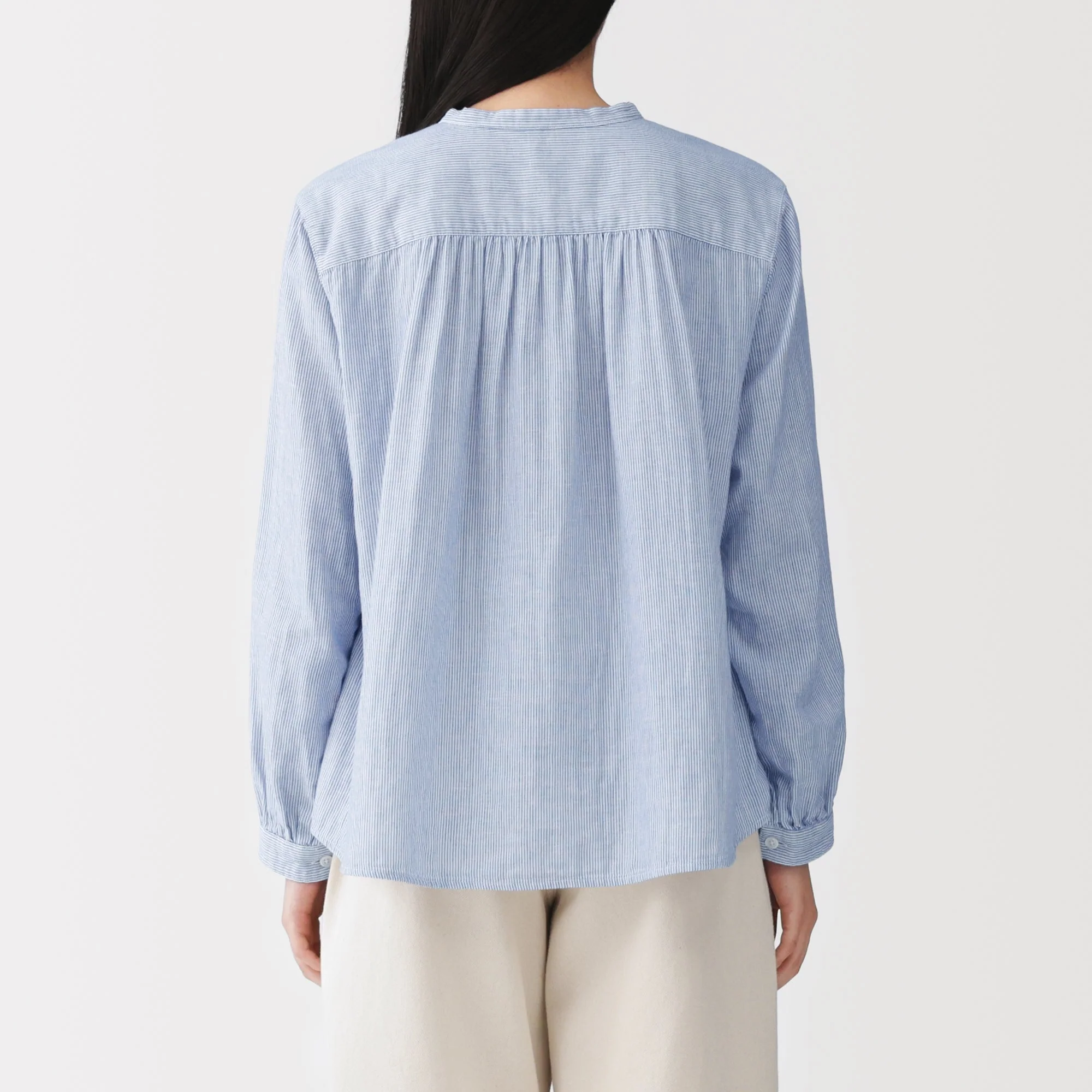 Kapok Blend Double Gauze Blouse - Image 6