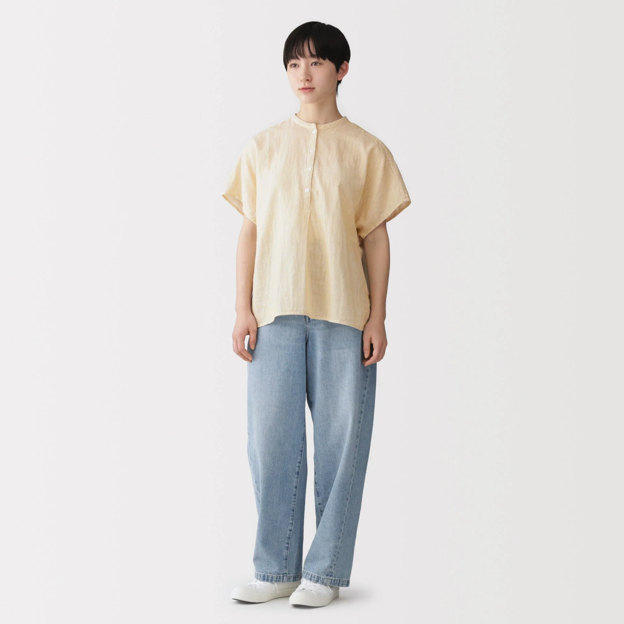 Kapok Blend Double Gauze Blouse - Image 12