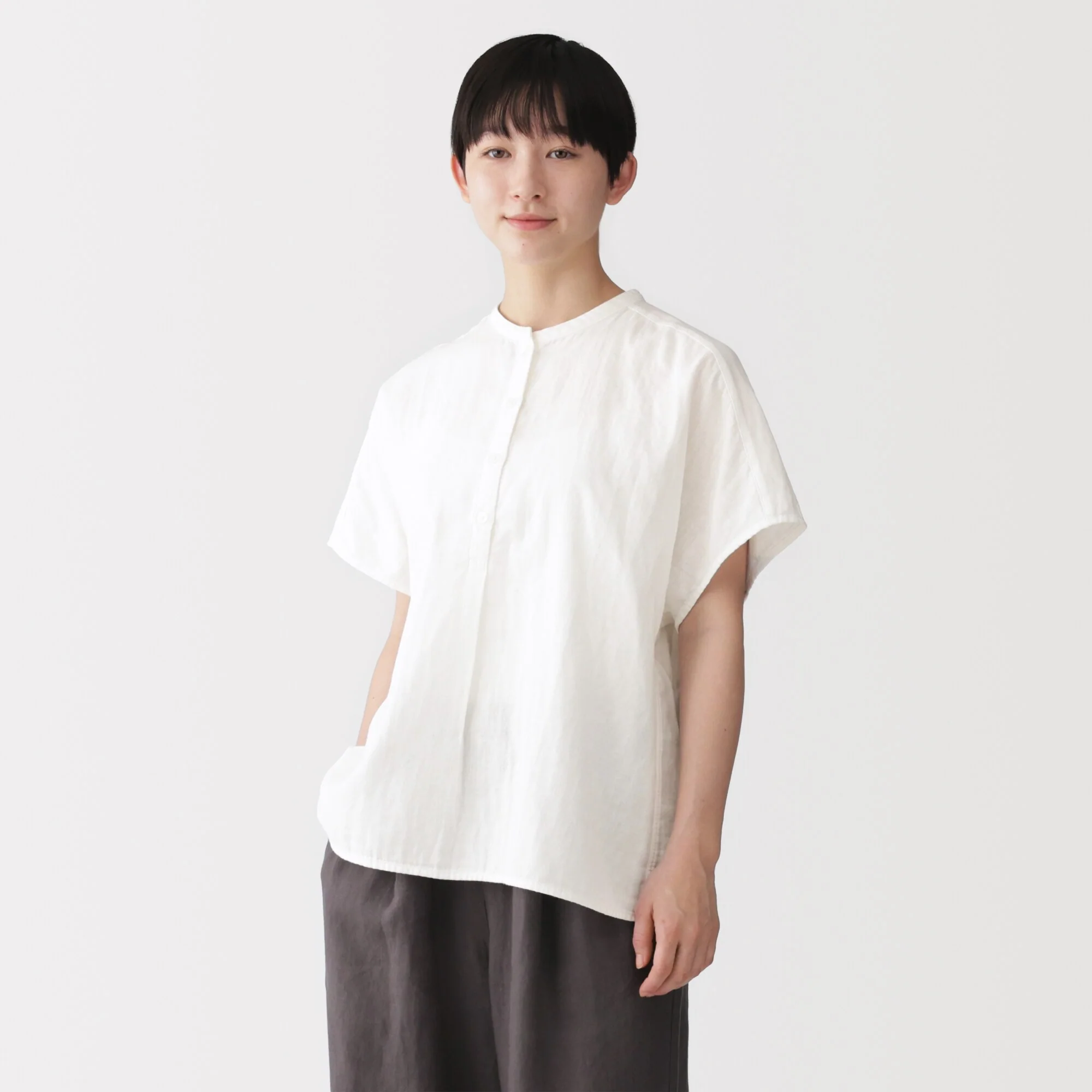 Kapok Blend Double Gauze Blouse - Image 19