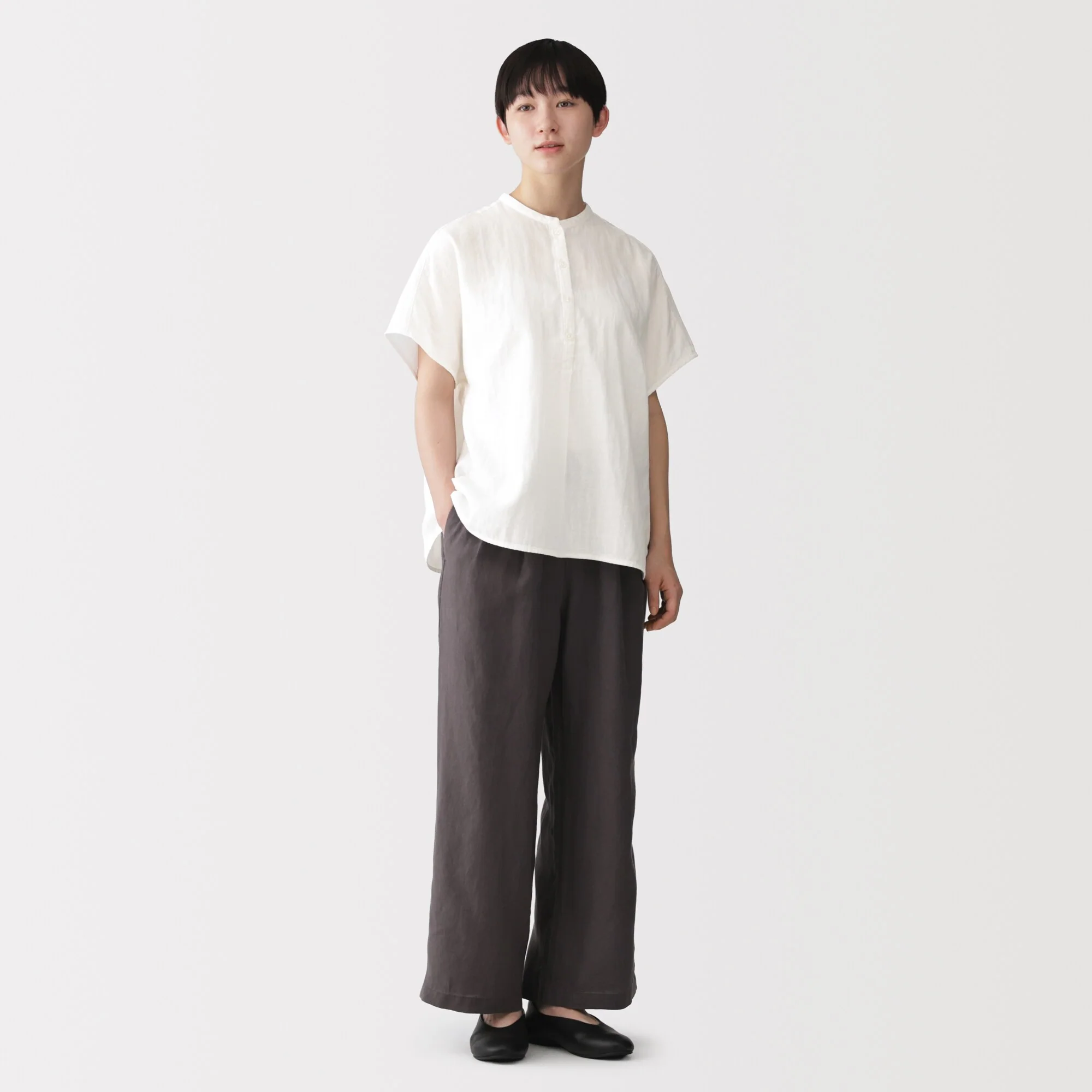 Kapok Blend Double Gauze Blouse - Image 20