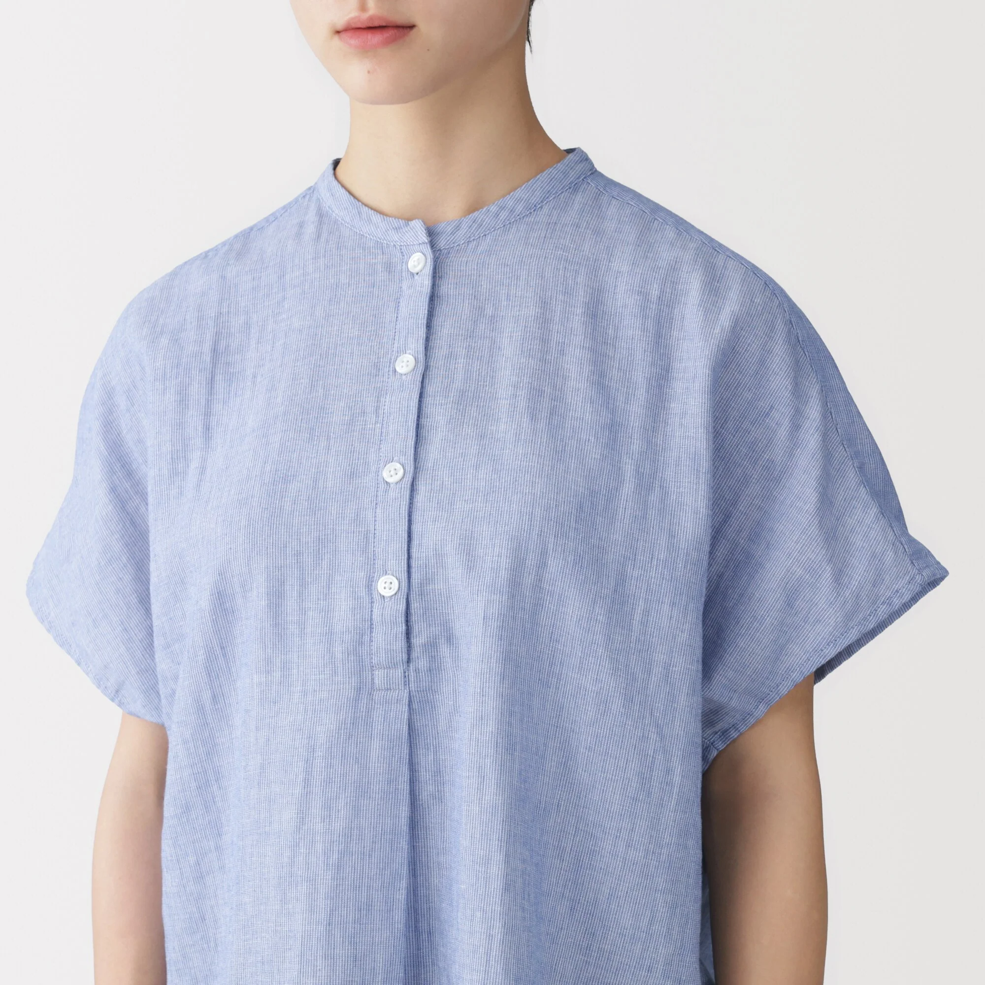Kapok Blend Double Gauze Blouse - Image 7