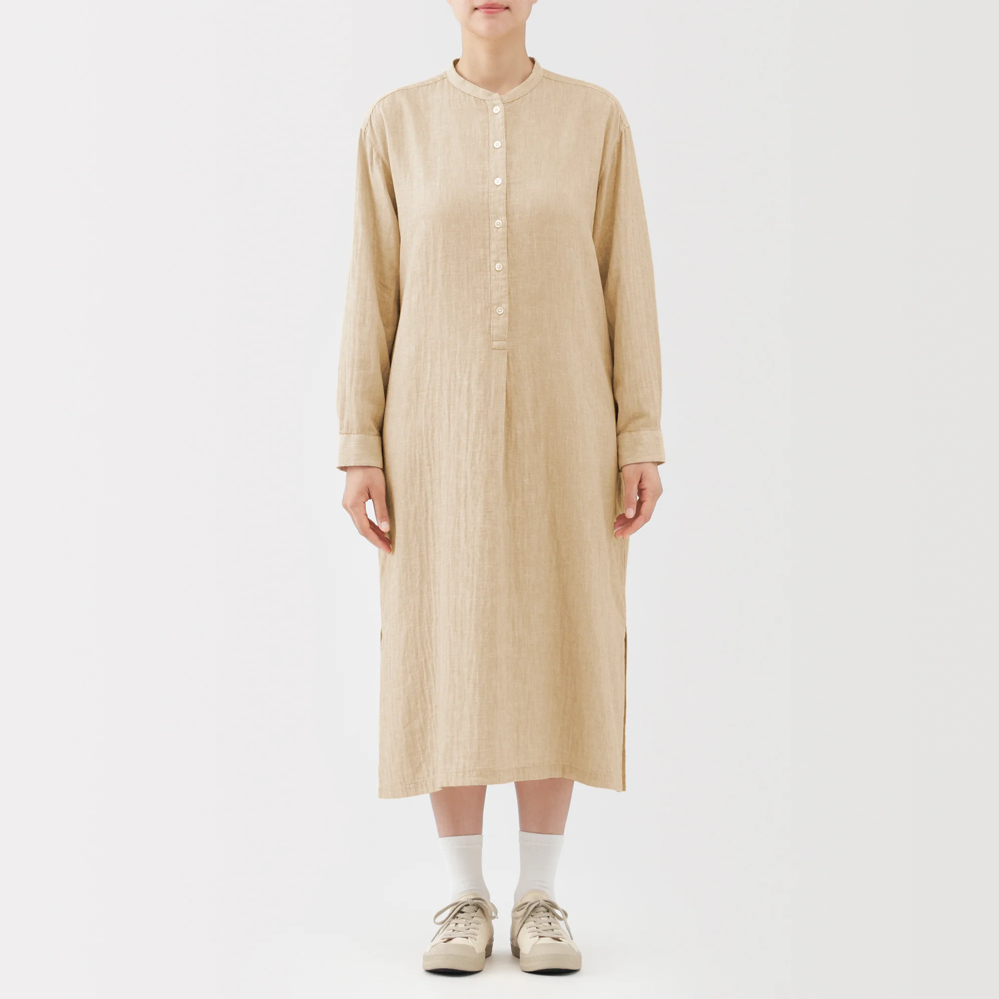 Kapok Blend Double Gauze Dress - Image 12