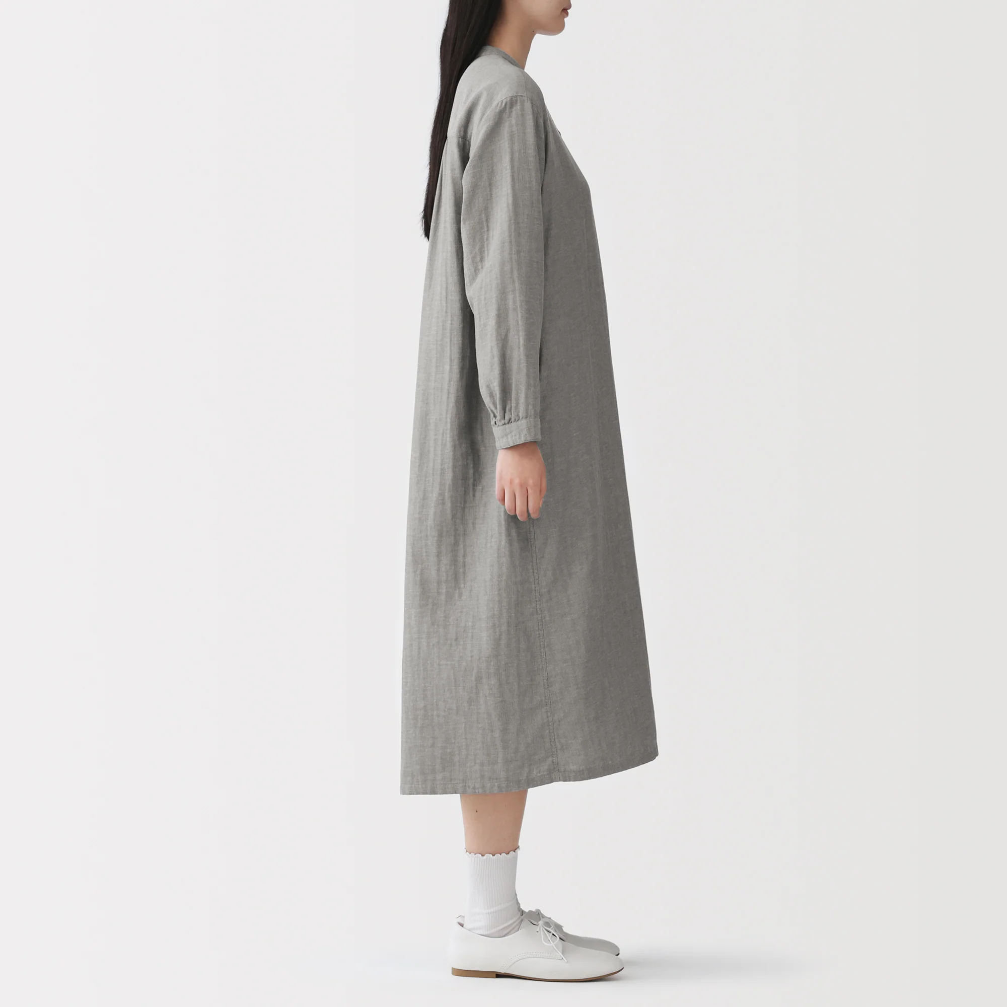 Kapok Blend Double Gauze Dress - Image 12