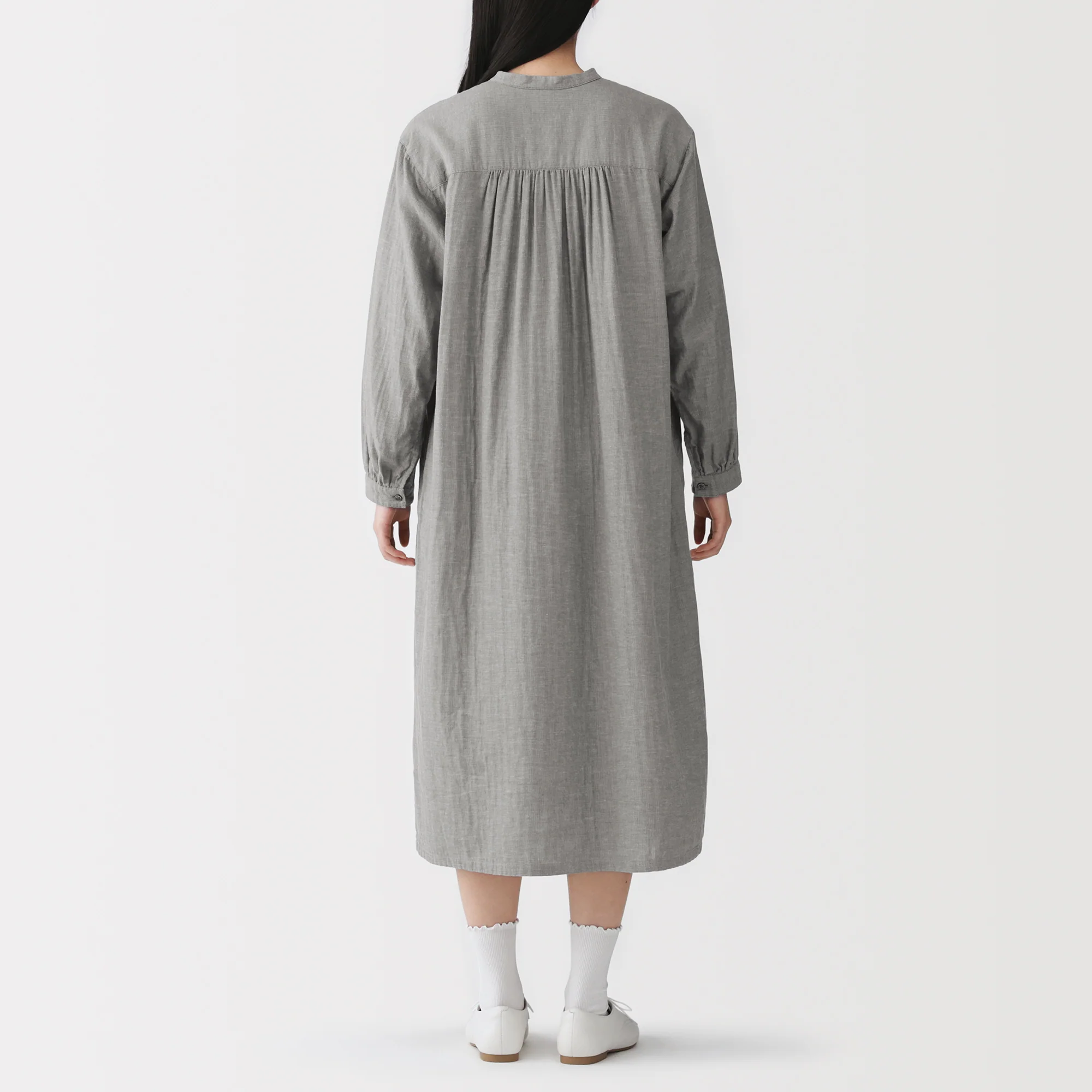 Kapok Blend Double Gauze Dress - Image 13