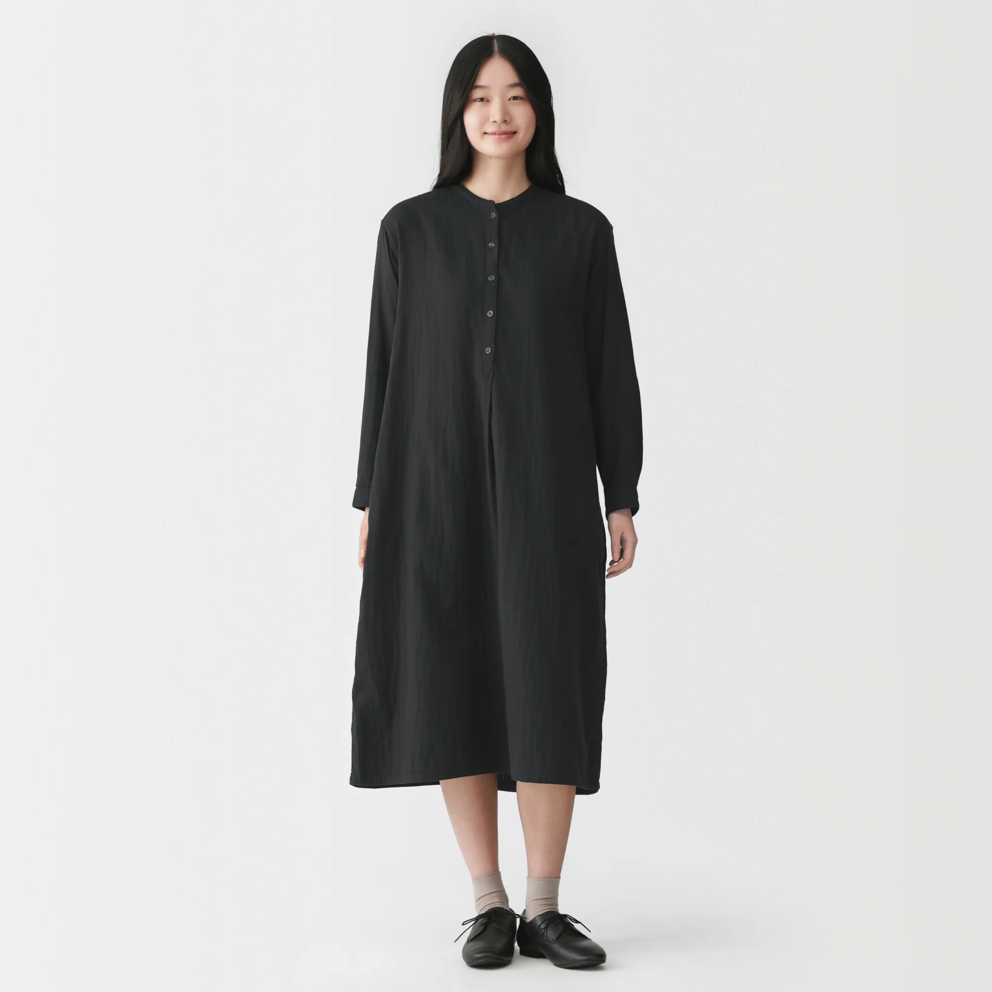 Kapok Blend Double Gauze Dress - Image 19