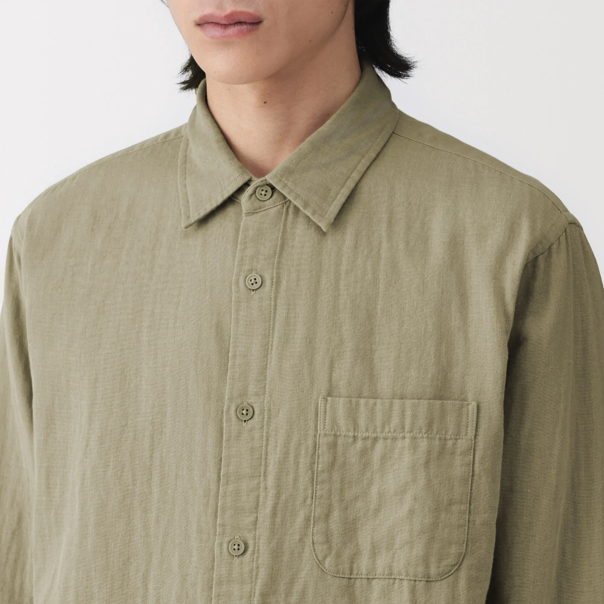 Kapok Blend Double Gauze Shirt - Image 7