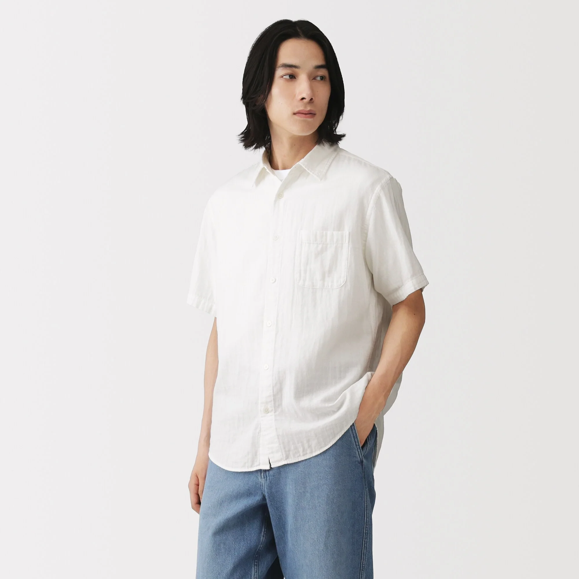 Kapok Blend Double Gauze Shirt - Image 11