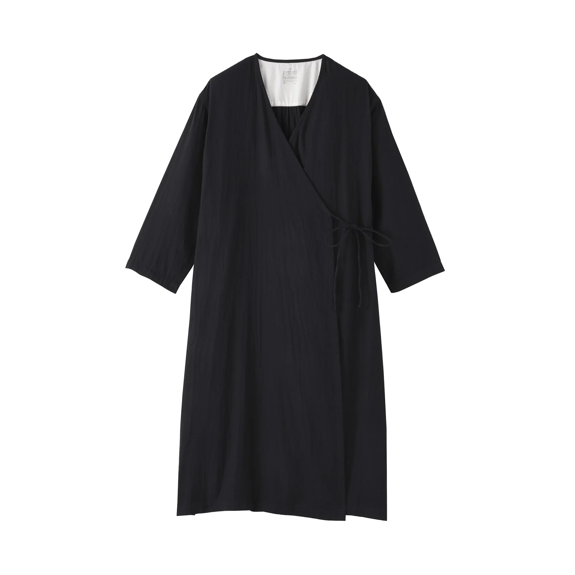 Kapok Blend Double Gauze Wrap Dress - Image 10