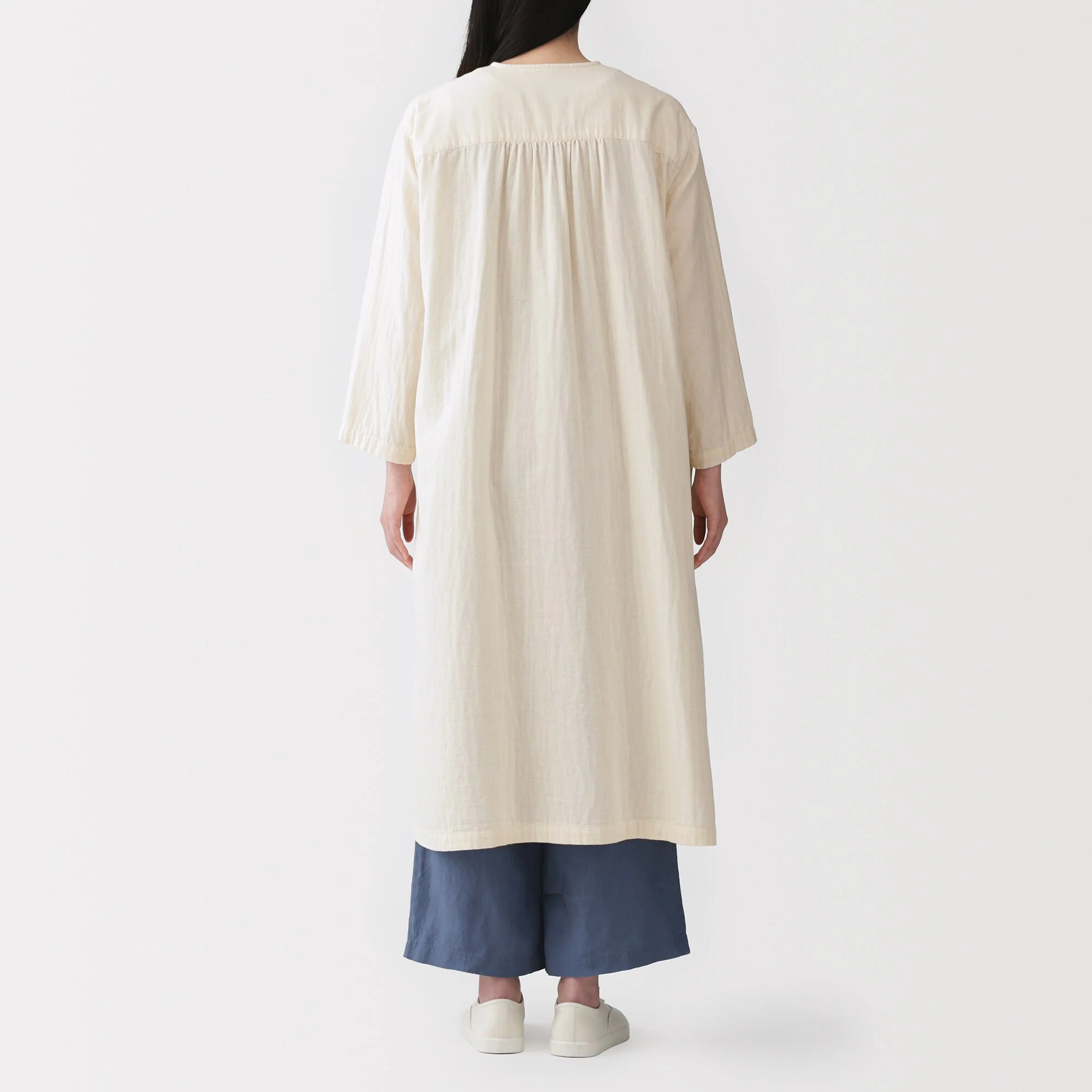 Kapok Blend Double Gauze Wrap Dress - Image 14