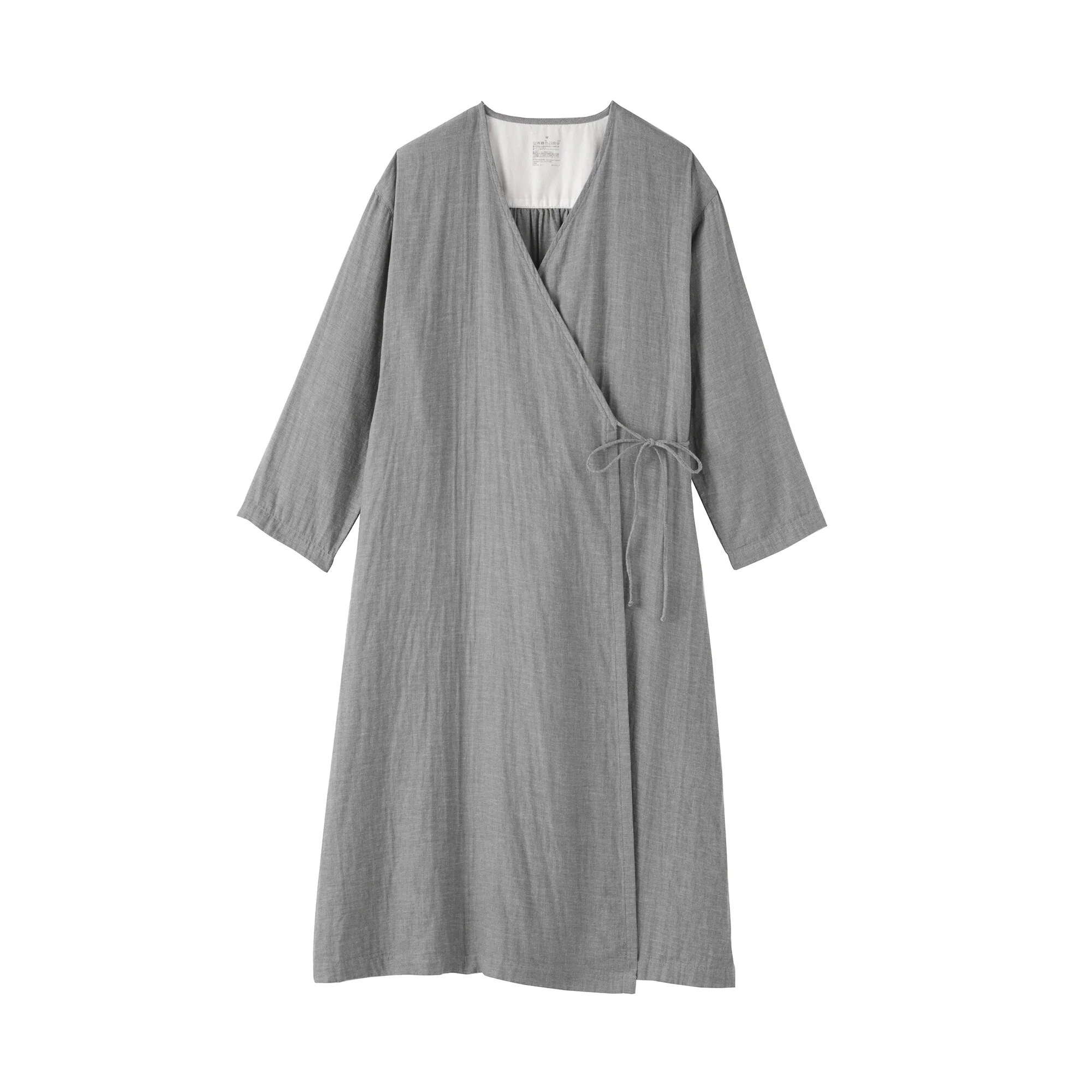 Kapok Blend Double Gauze Wrap Dress - Image 2